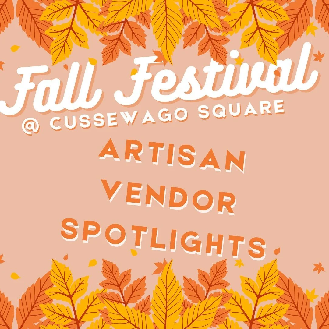 We had so much fun curating vendors for Witch Walk, we&rsquo;re at it again! The Fall Festival at @cussewagosquare is October 18th and 19th and features an incredible lineup of talented artisans as well as music by Touch of Grey, @chris_higbee , and 