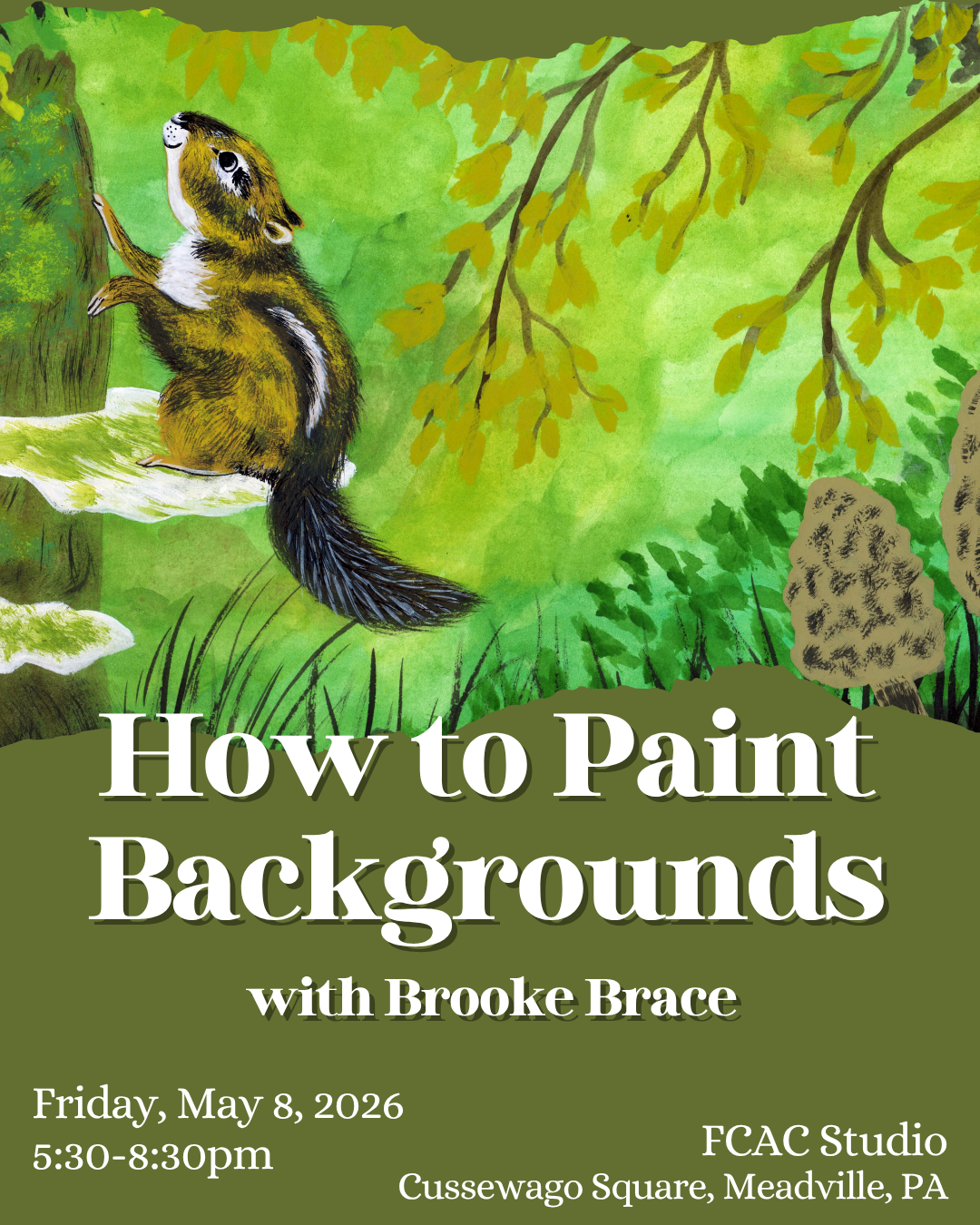 How to Paint Backgrounds w/ Brooke Brace