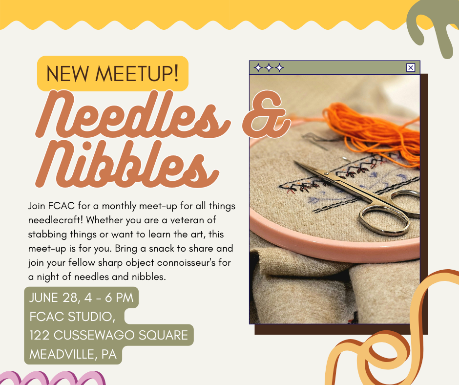 Needles and Nibbles Fiber Arts Meetup