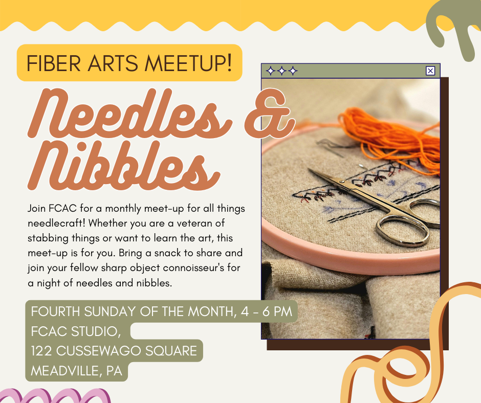 Needles and Nibbles Fiber Arts Meetup 