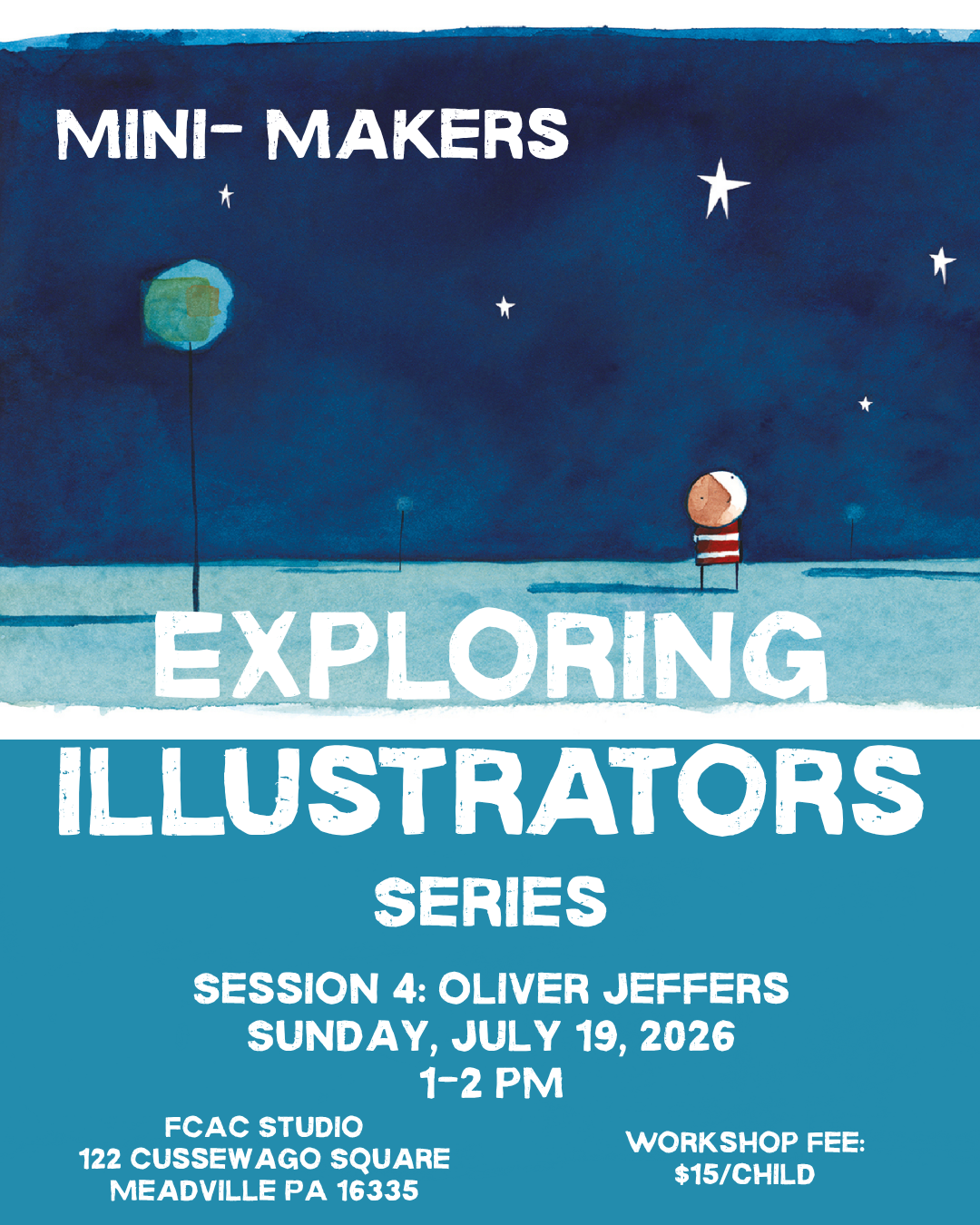 Mini Makers- Exploring Illustrators: Oliver Jeffers