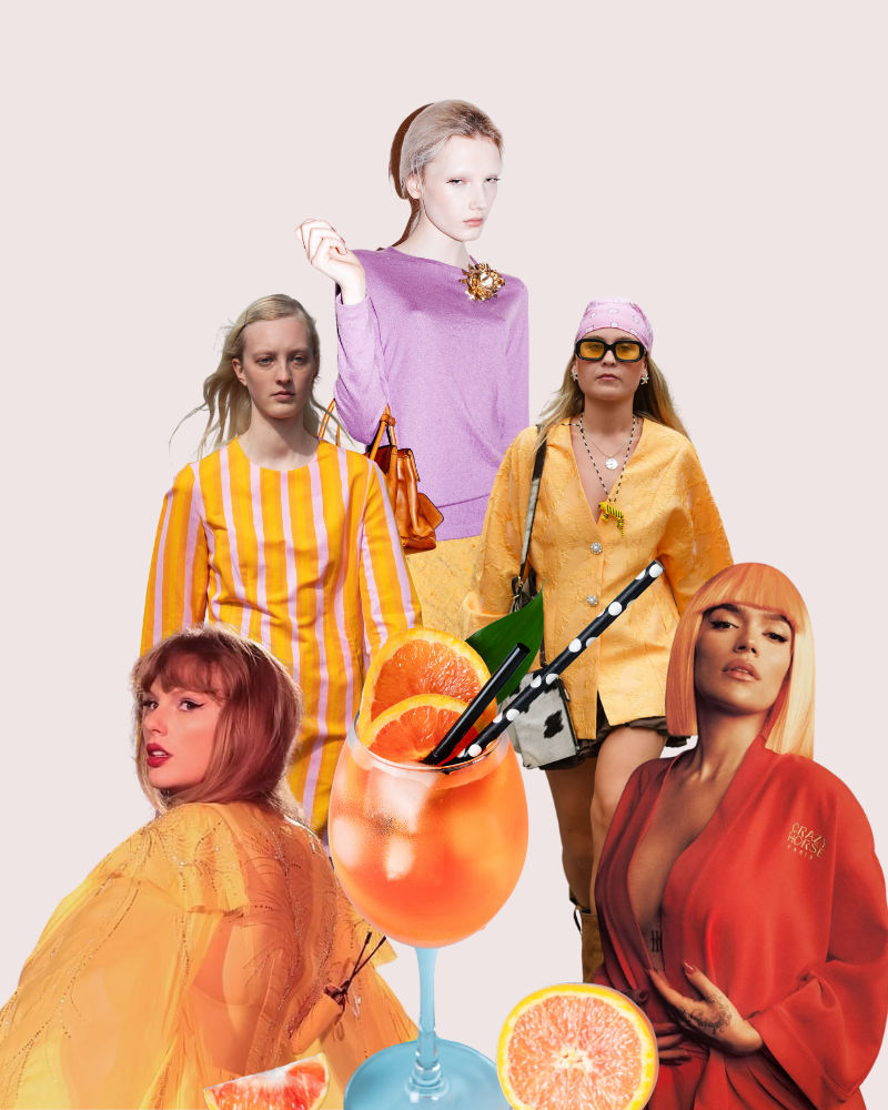 Naranja Aperol Spritz: el color que conquista a las artistas y a la moda