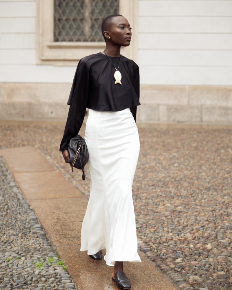 La combinación más elegante del street style llega desde Milán