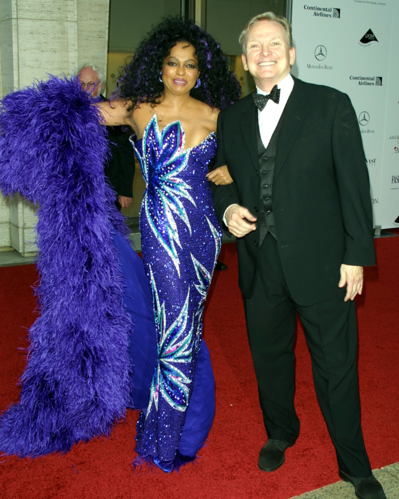 Diana Ross junto a Bob Mackie 2011