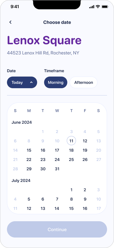 Vitalant app appointment date