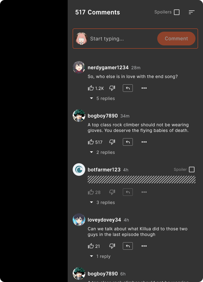 Crunchyroll video chat