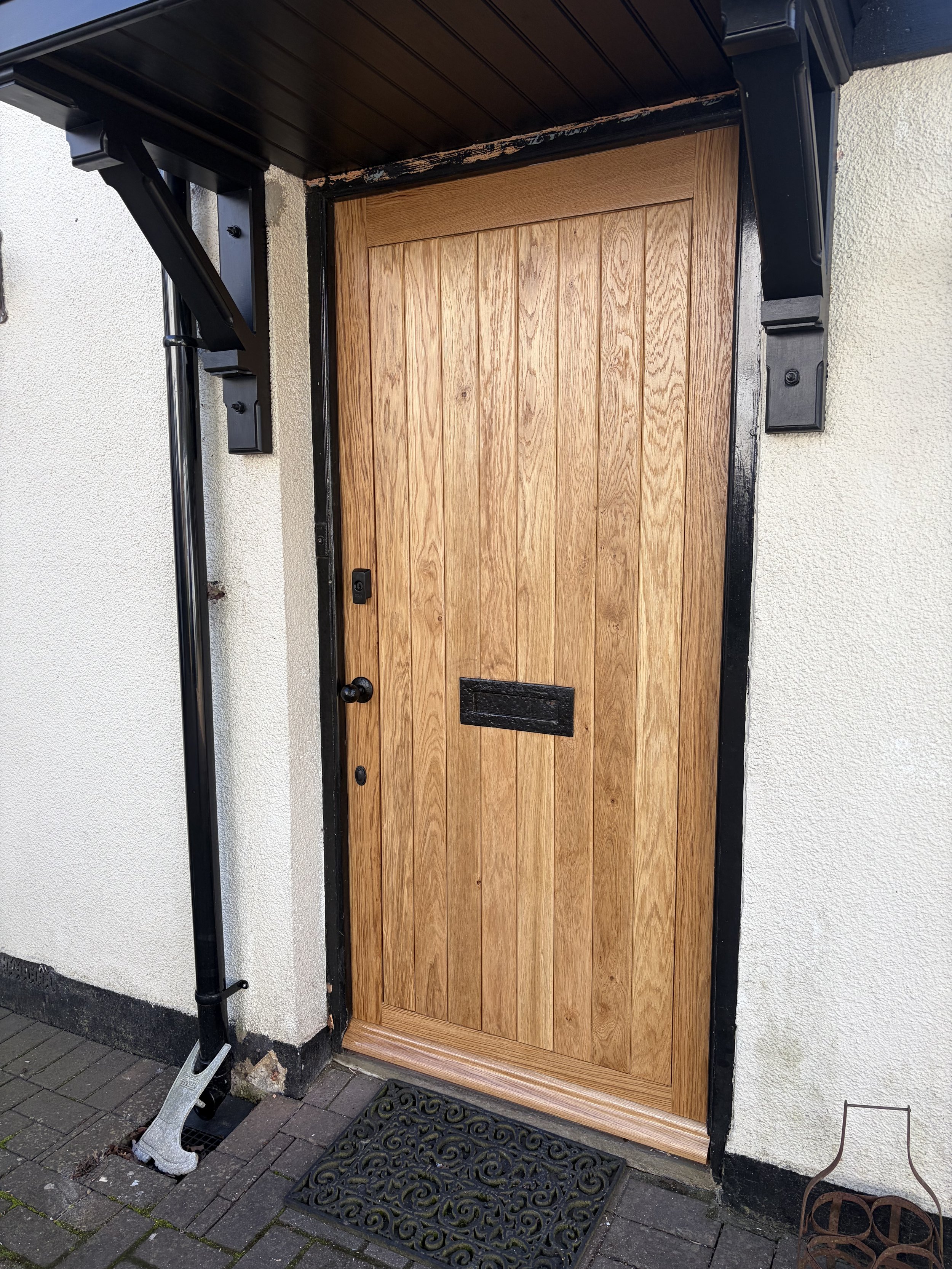 Here we go were asked to manufacture an external front door out of European Oak.