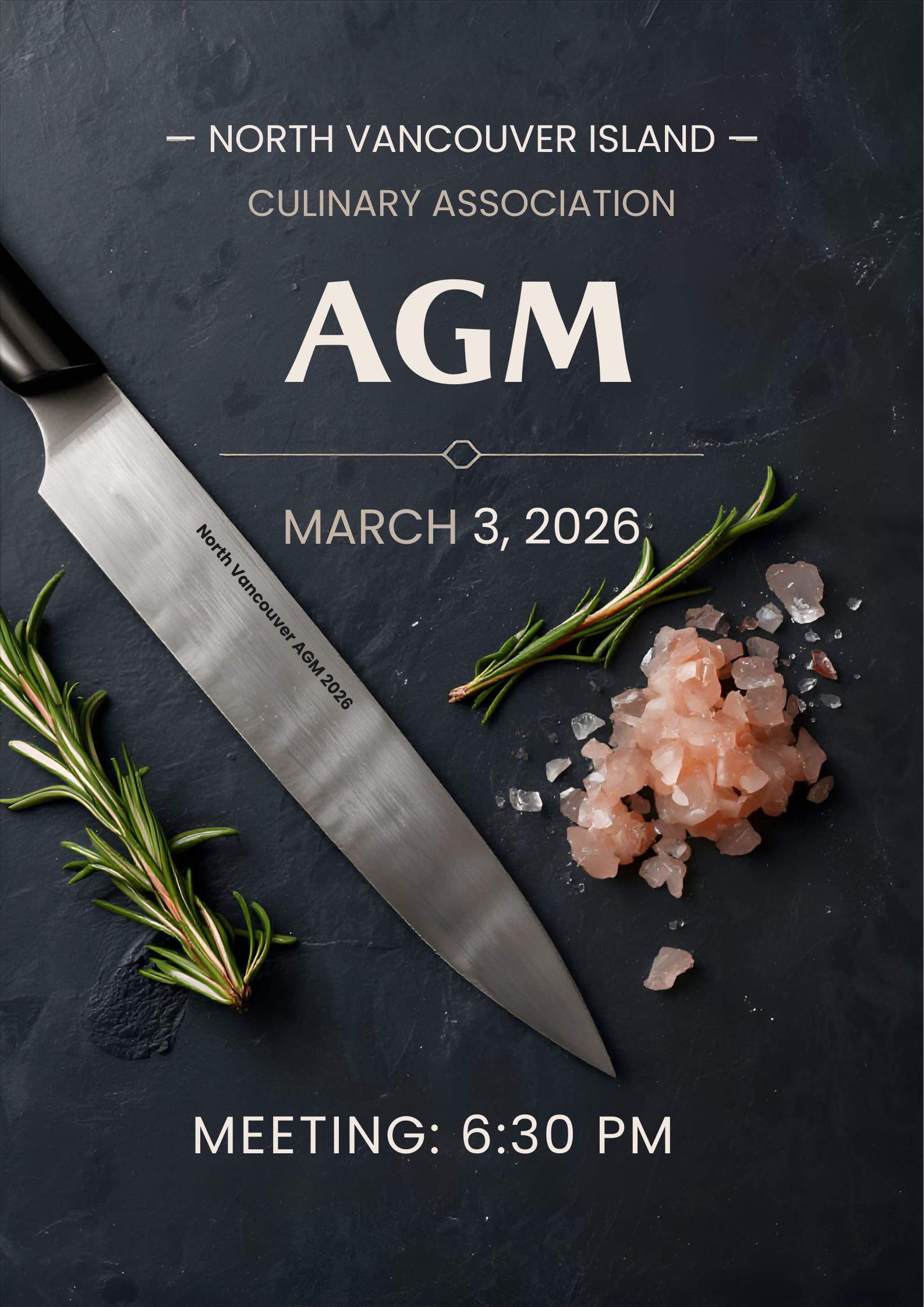 North Vancouver Island Culinary Assoication AGM