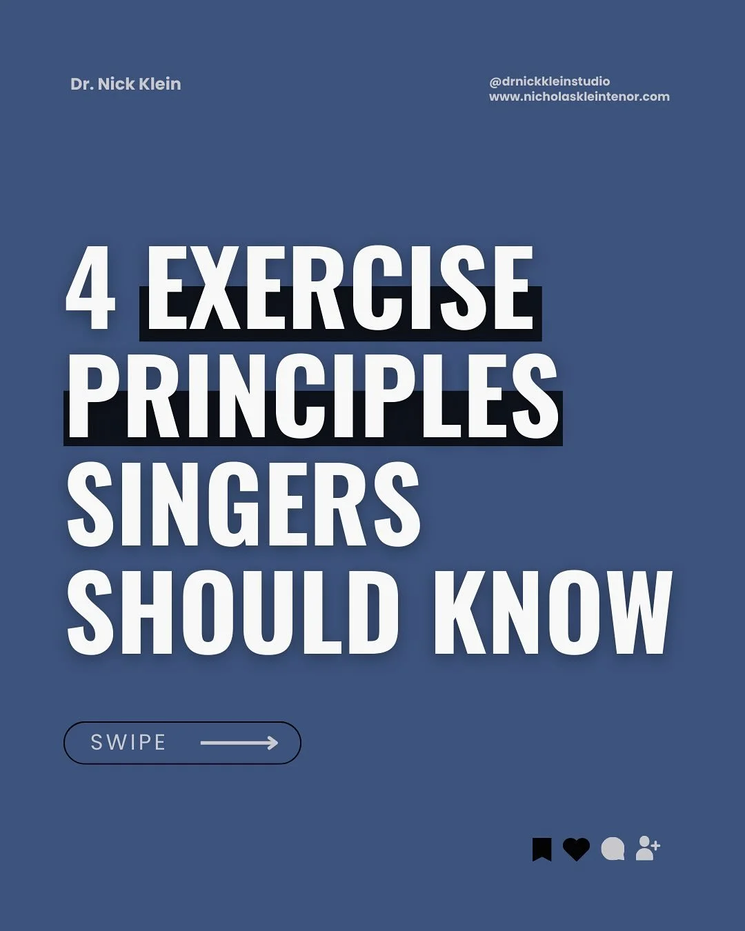 🚨 Singers, are you training your voice like an athlete? 🚨
 Your vocal folds are muscles and just like in the gym, the principles of exercise science apply to singing. 🎶💪

Here are 4 exercise principles every singer and voice teacher should know t