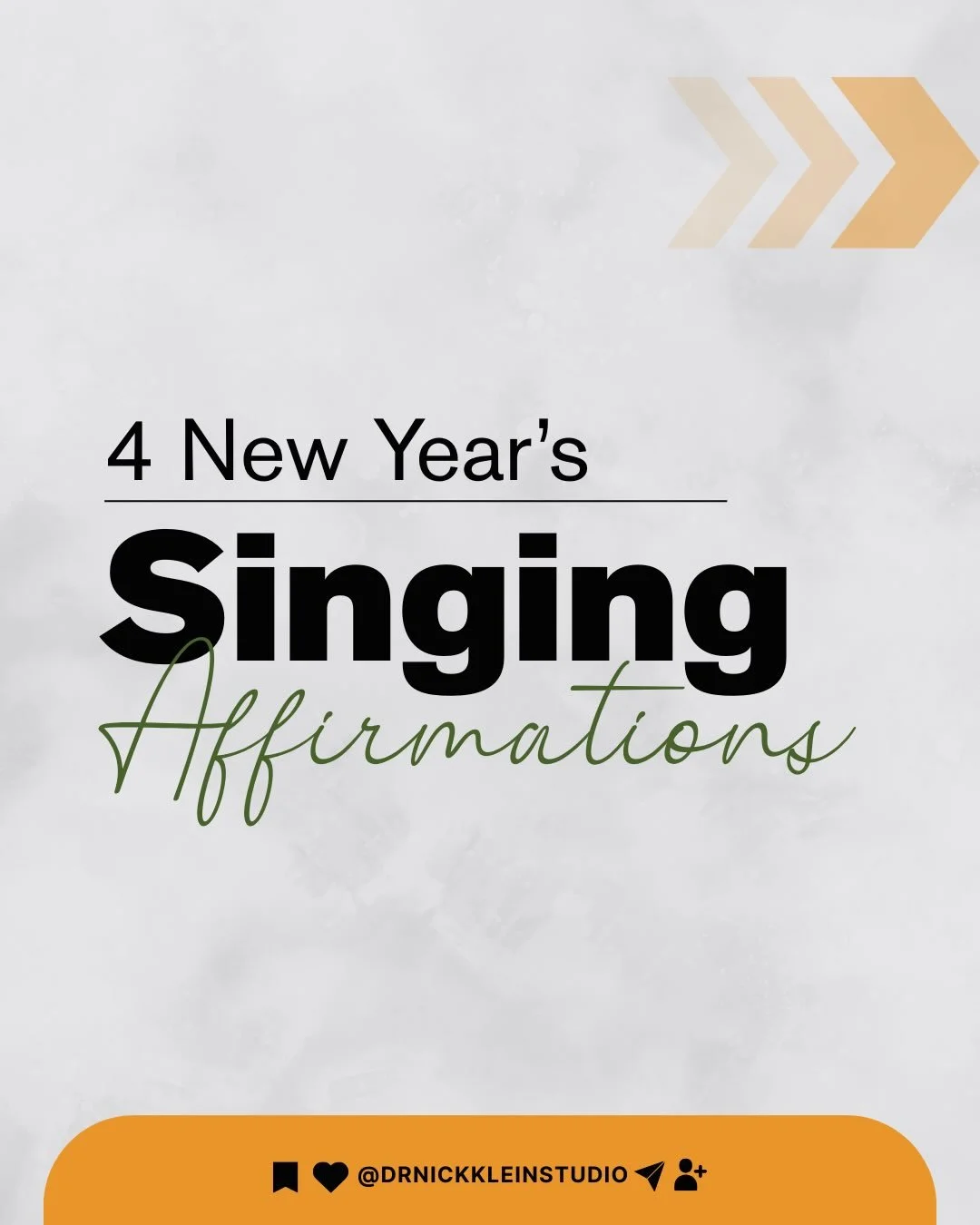 🎤 New year. New mindset for singers. ✨

So many singers start January thinking they need a &ldquo;better&rdquo; voice before they can feel confident. 

Louder. Higher. More consistent. More impressive.

But here&rsquo;s the reframe: your voice isn&r