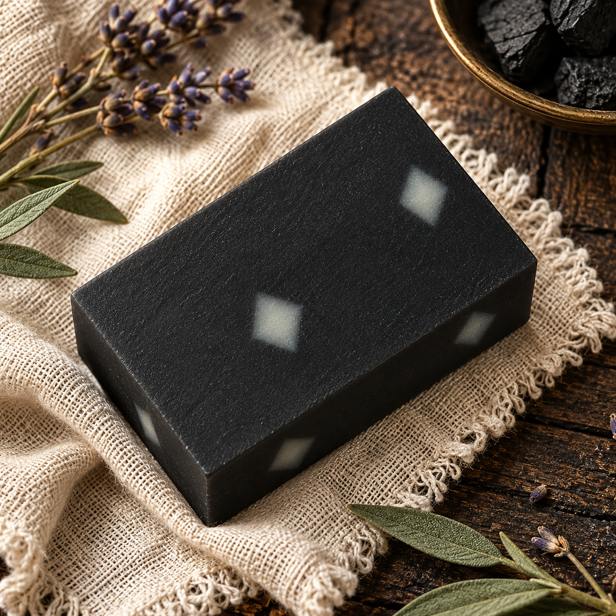 Onyx Mist — Charcoal Cold Process Soap