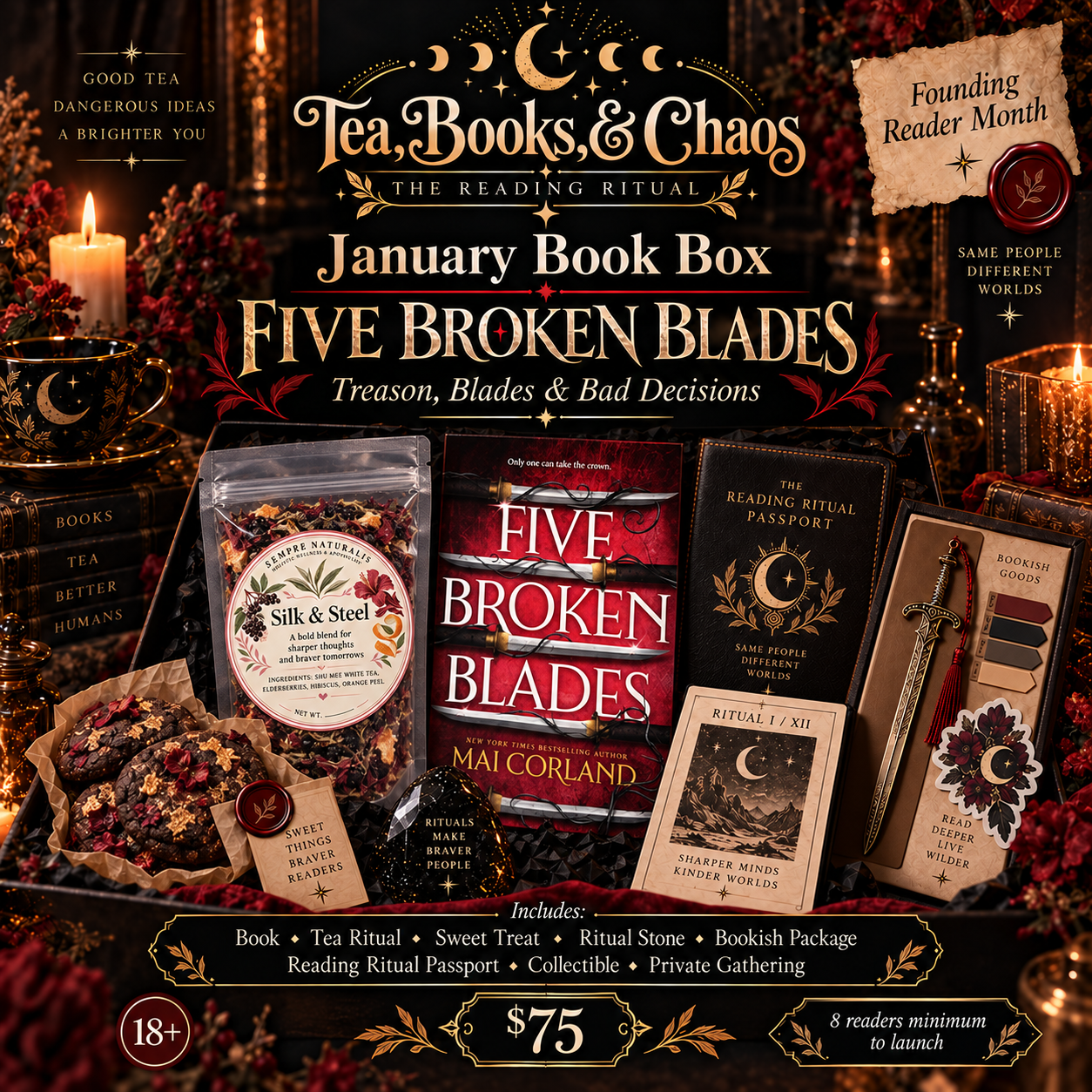 Tea, Books, & Chaos January 2027 Book Box