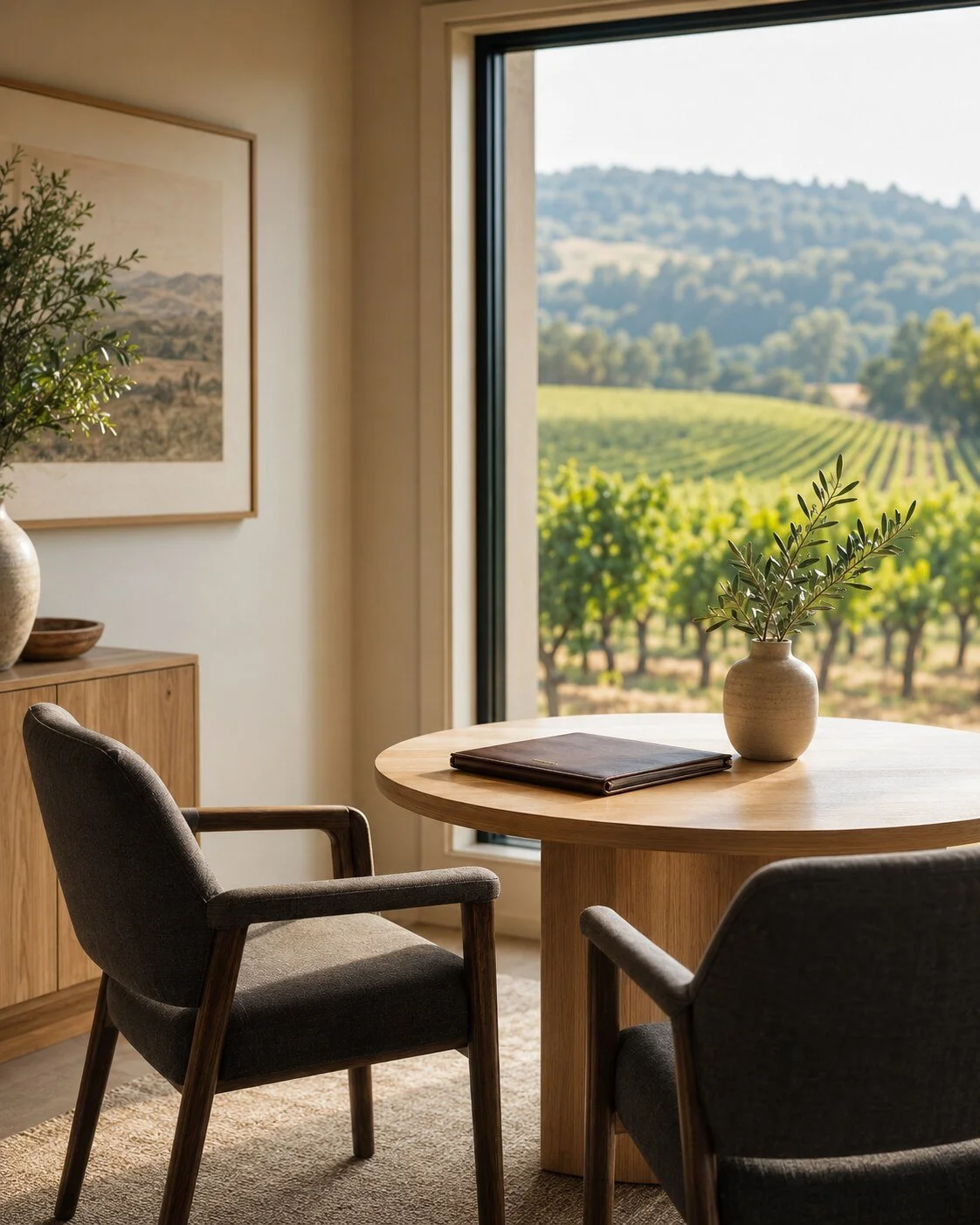Vineyard landscape representing Cedar Vine Tax in Napa Valley