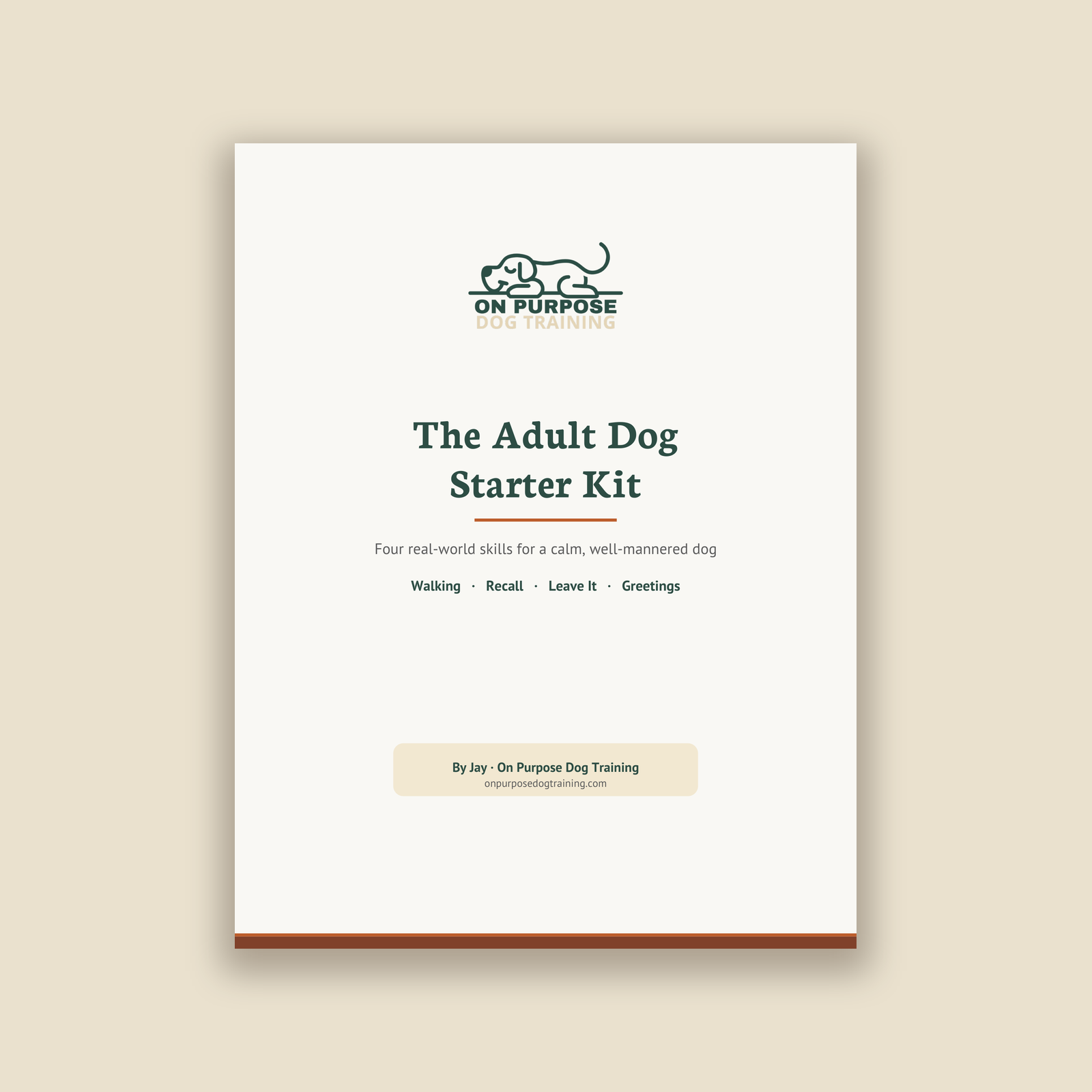 The Adult Dog Starter Kit