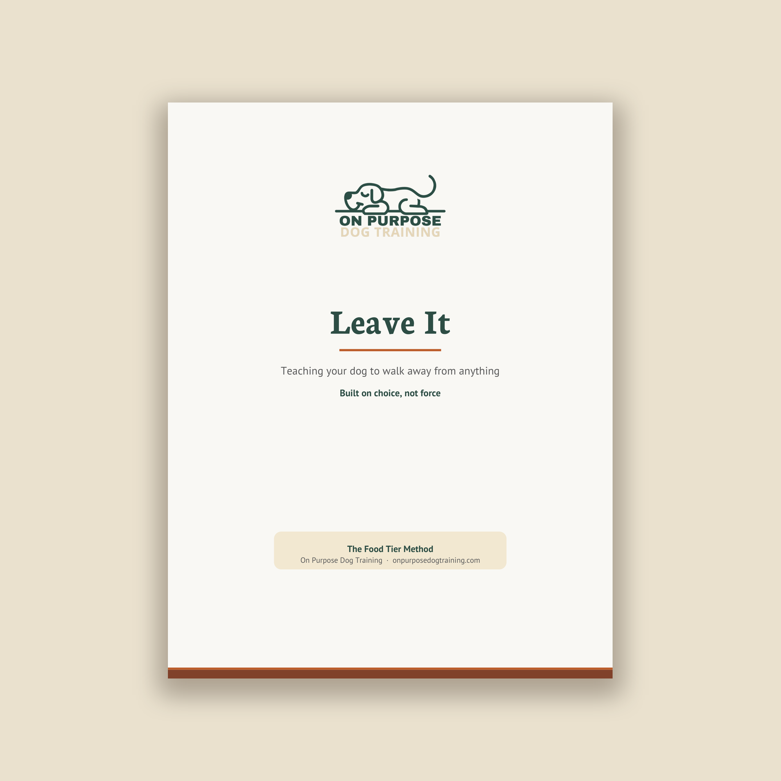 Leave It: Teaching Your Dog to Walk Away From Anything