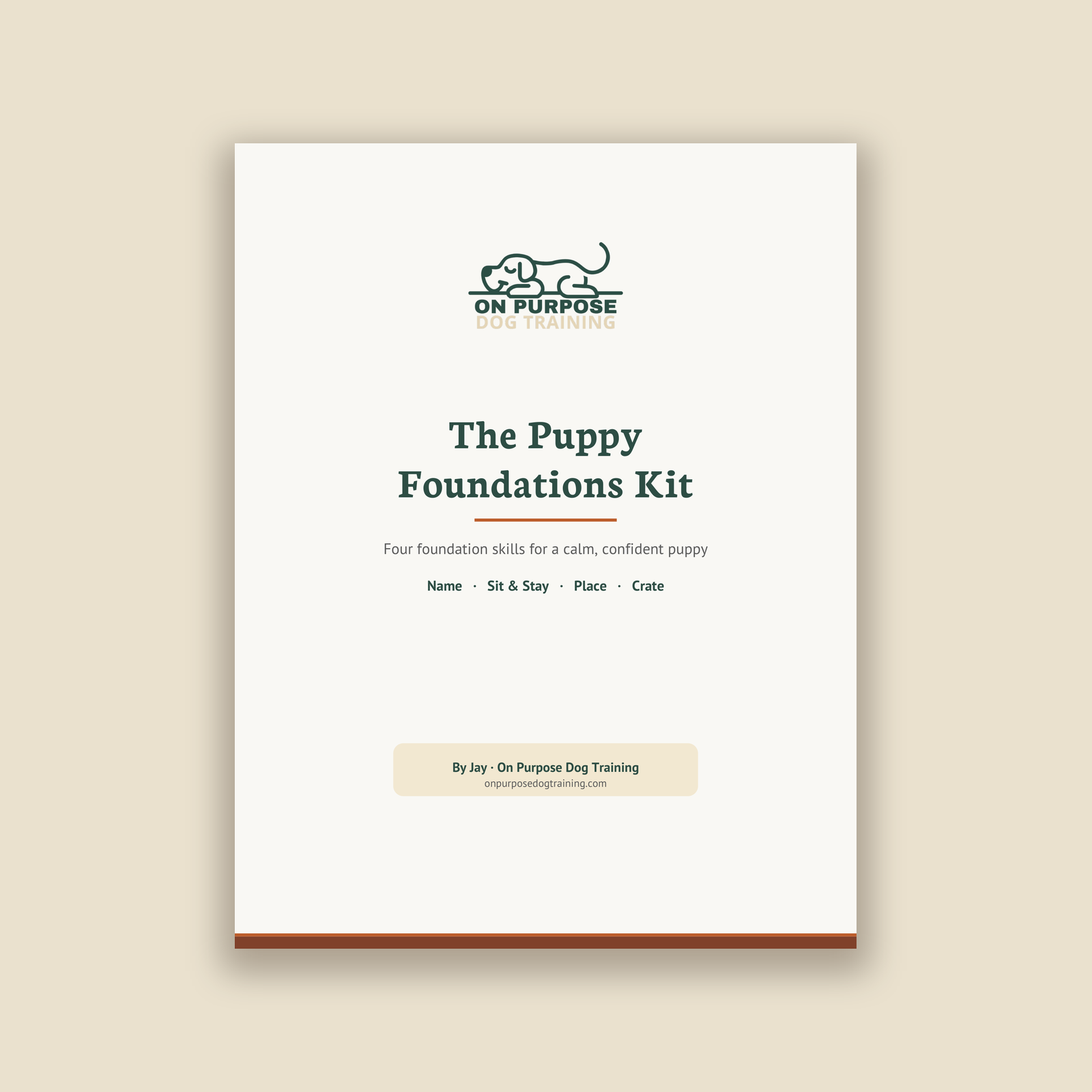 The Puppy Foundations Starter Kit
