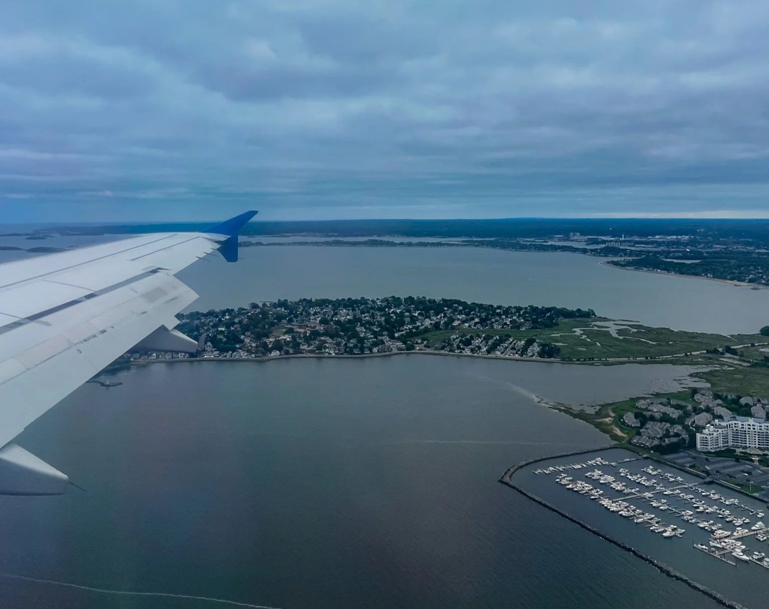 Exterior view of Boston Logan International Airport