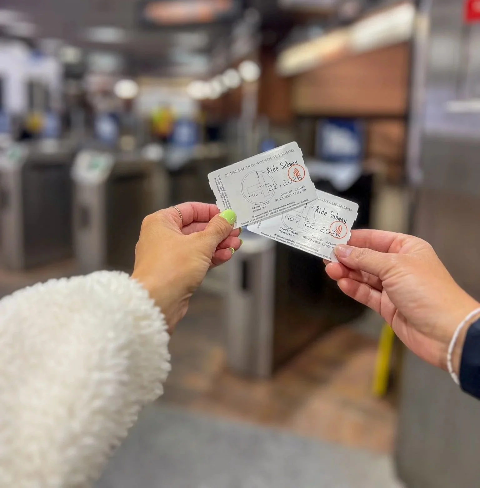 Harvard Square bookstore during a rainy day in Boston