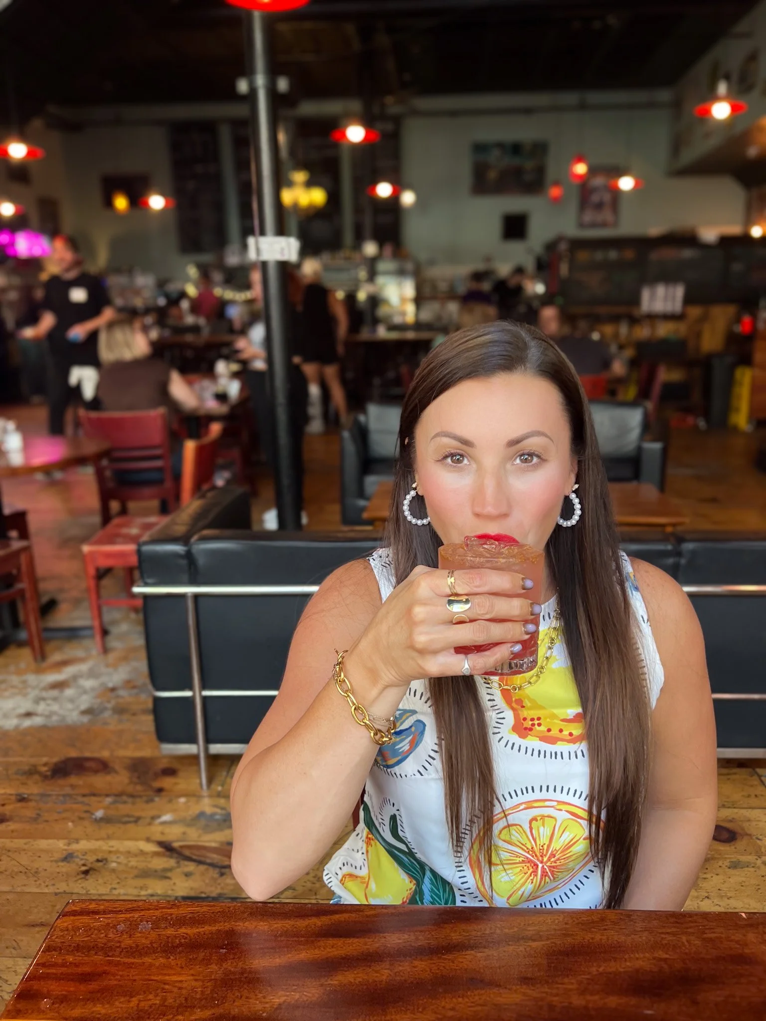 Gulu Gulu Cafe lunch on a Salem day trip from Boston Mocktail