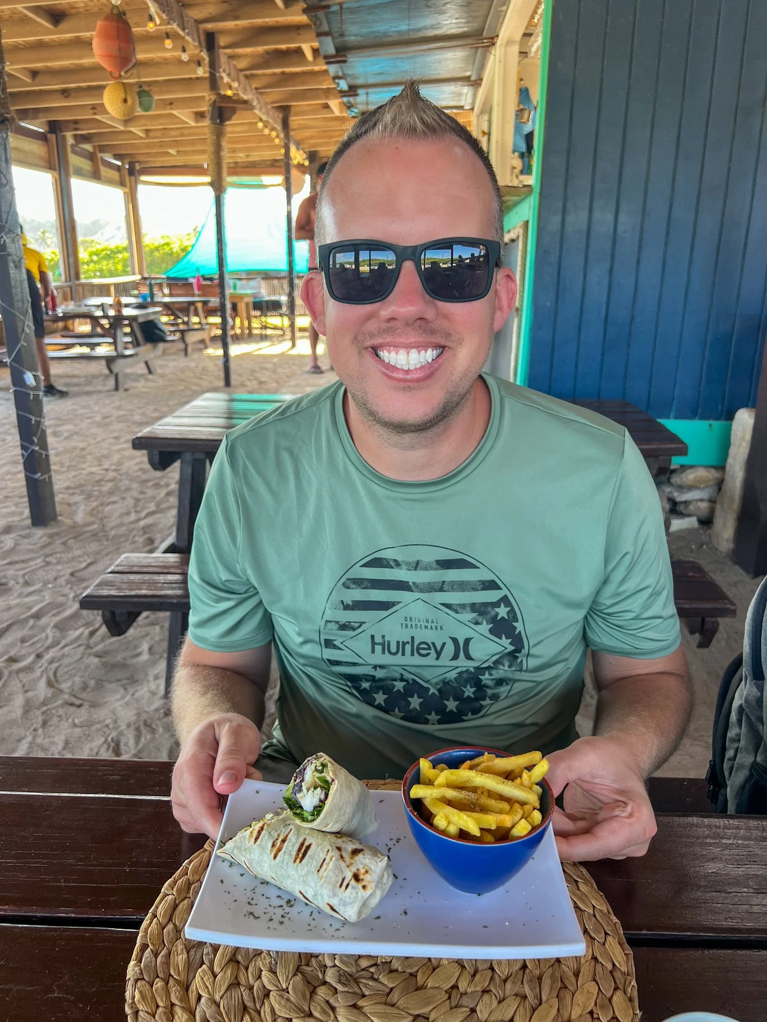 beach restaurants Antigua-beach bum wrap