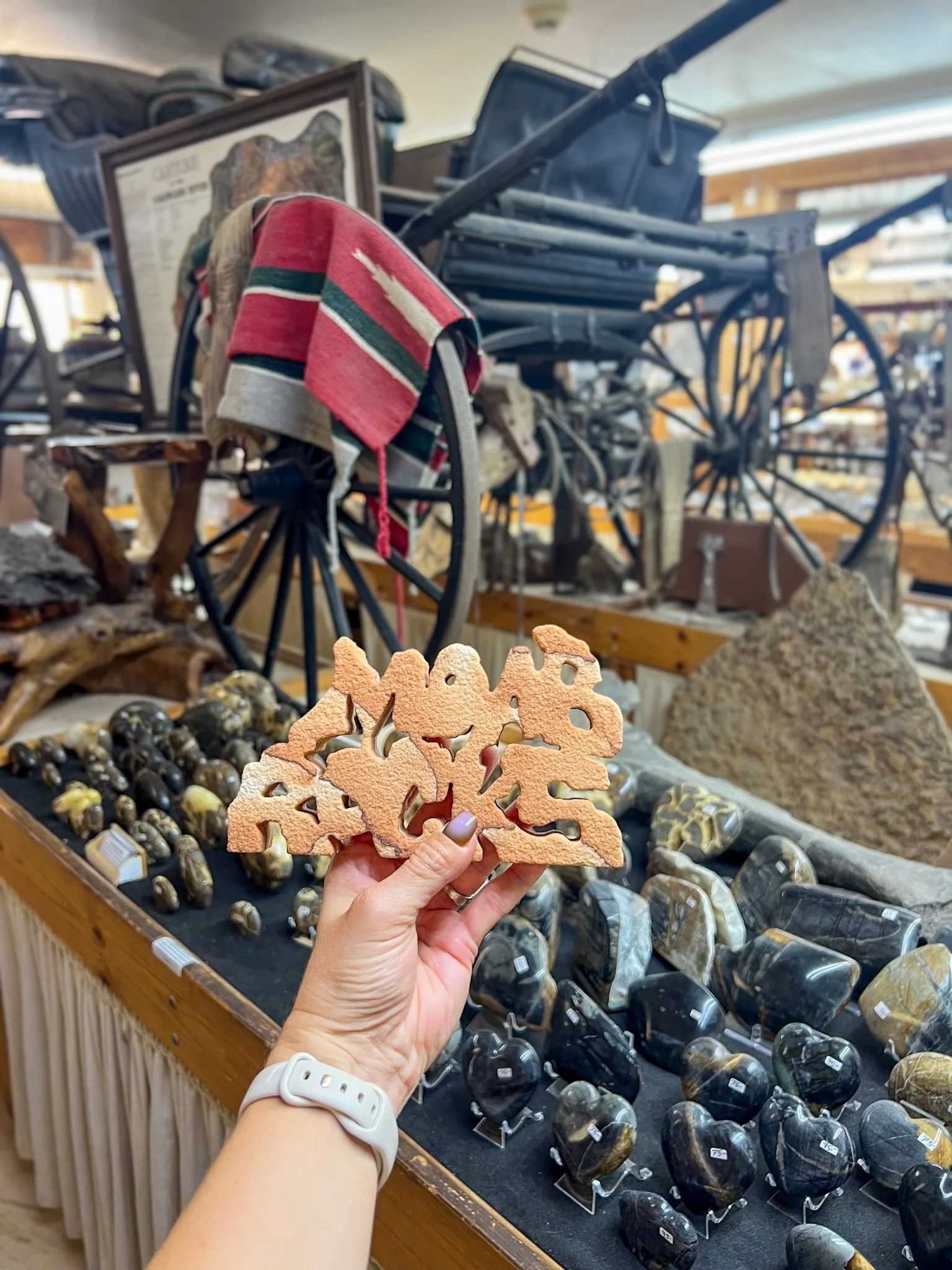 Moab Rock Shop shown in downtown Moab guide