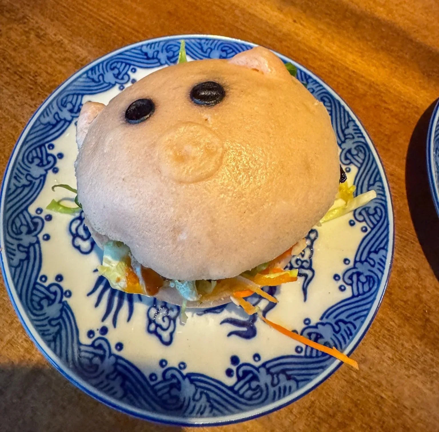 Wusong Tiki Bar interior Cambridge on a rainy day in Boston Pig Bun