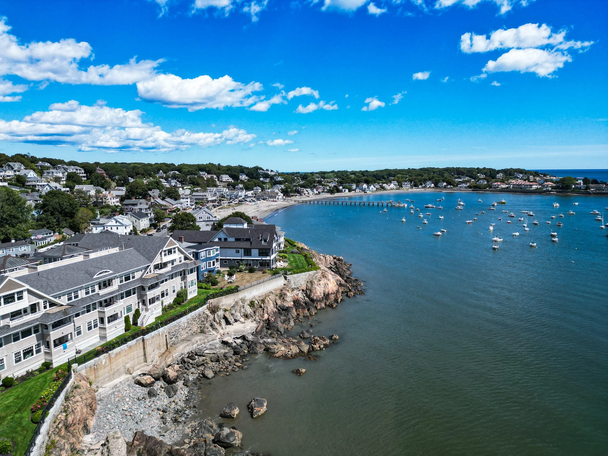 Swampscott beach walk near Boston