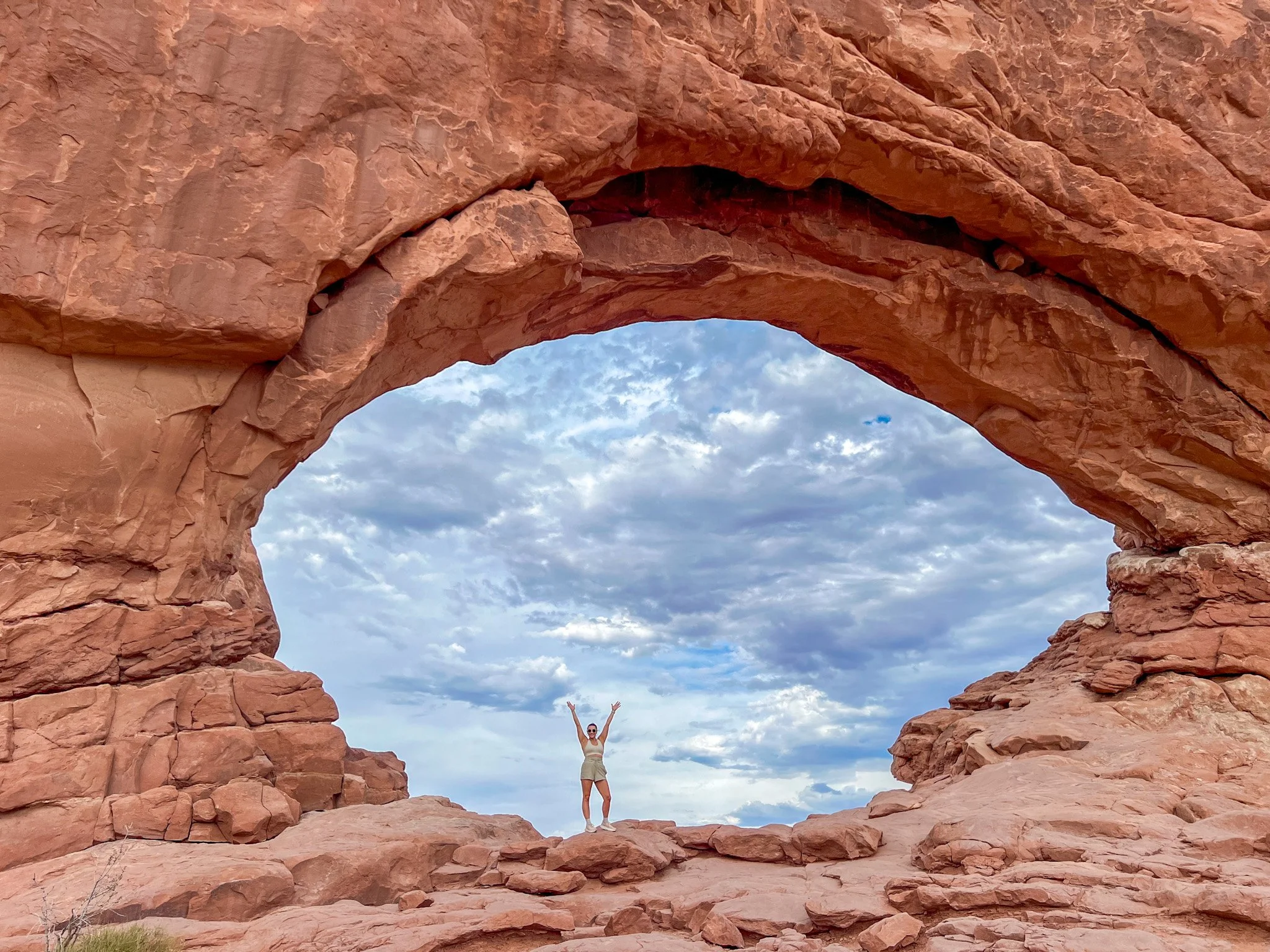 North Window and Turret Arch views, stops to make in Arches National Park if you can’t hike