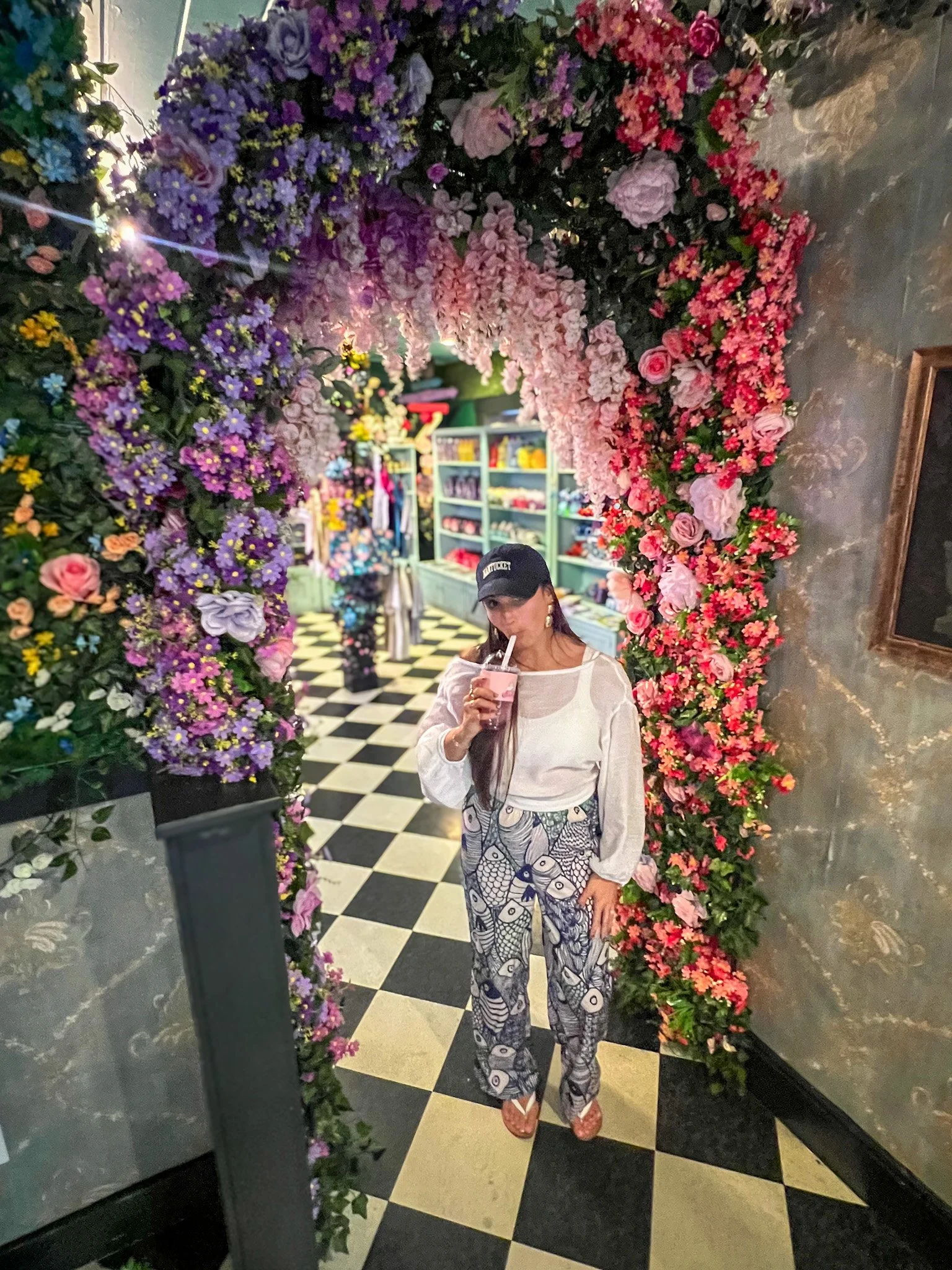 Alice in the Village tea shop interior Wonderland theme