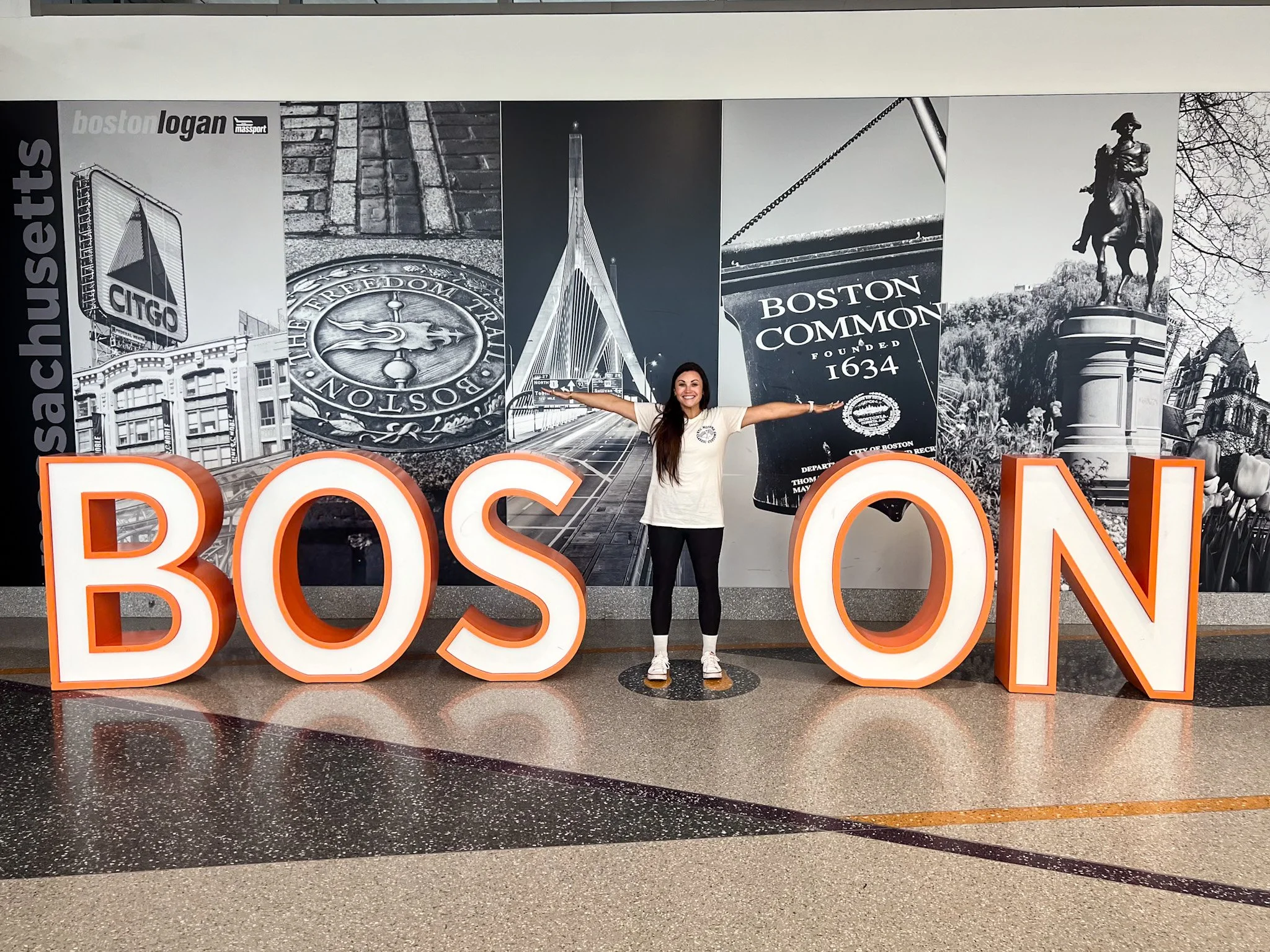 Boston Logan International Airport sign 