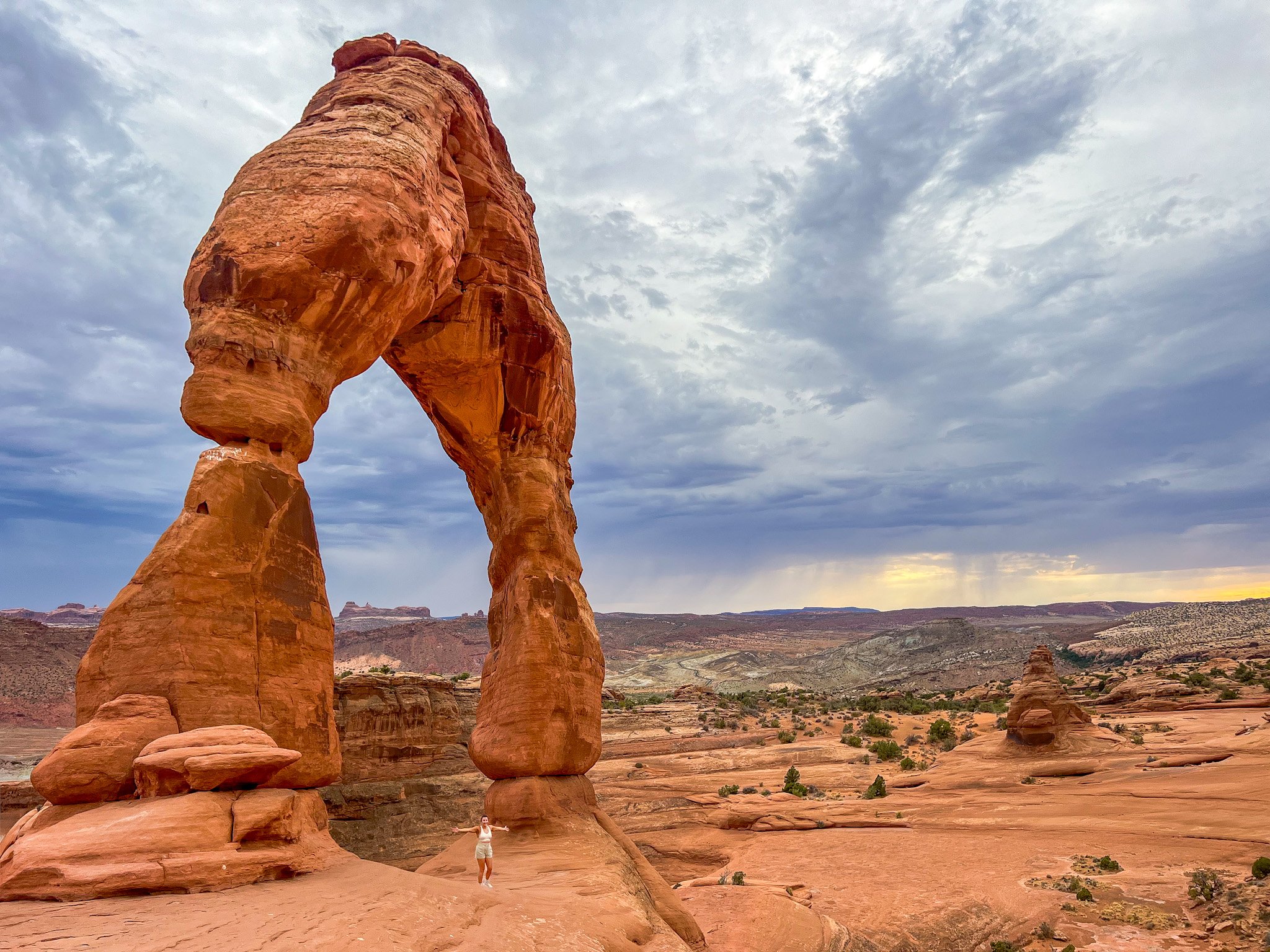 Delicate Arch at sunset showcasing one of the epic views in Moab