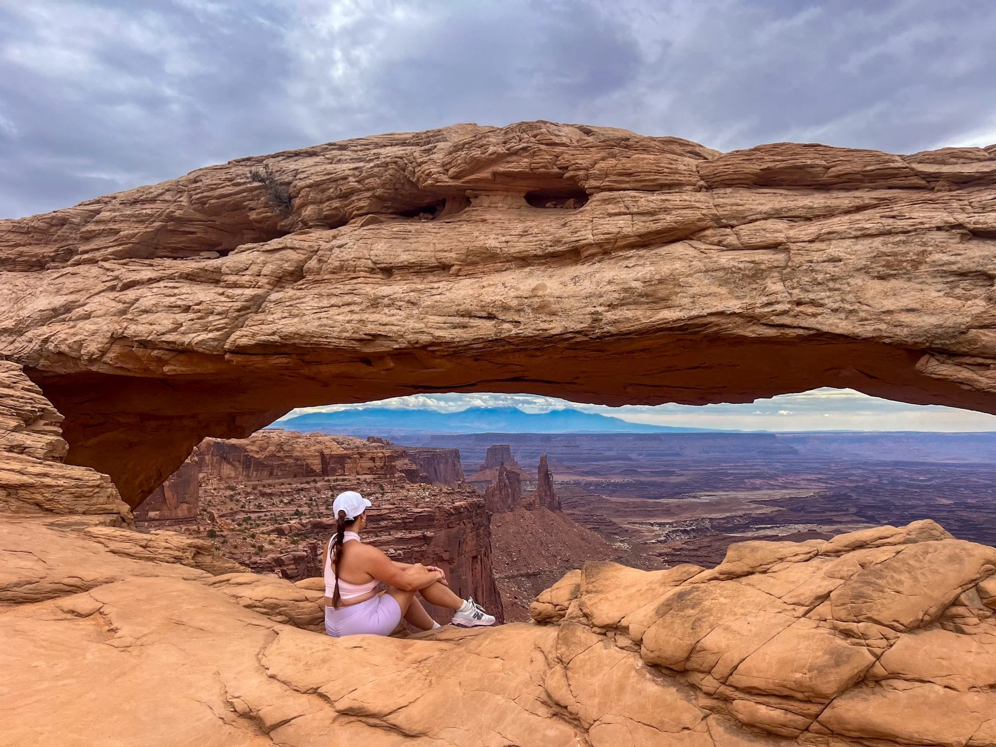 Mesa Arch glowing at sunrise, one of the top arches in Moab