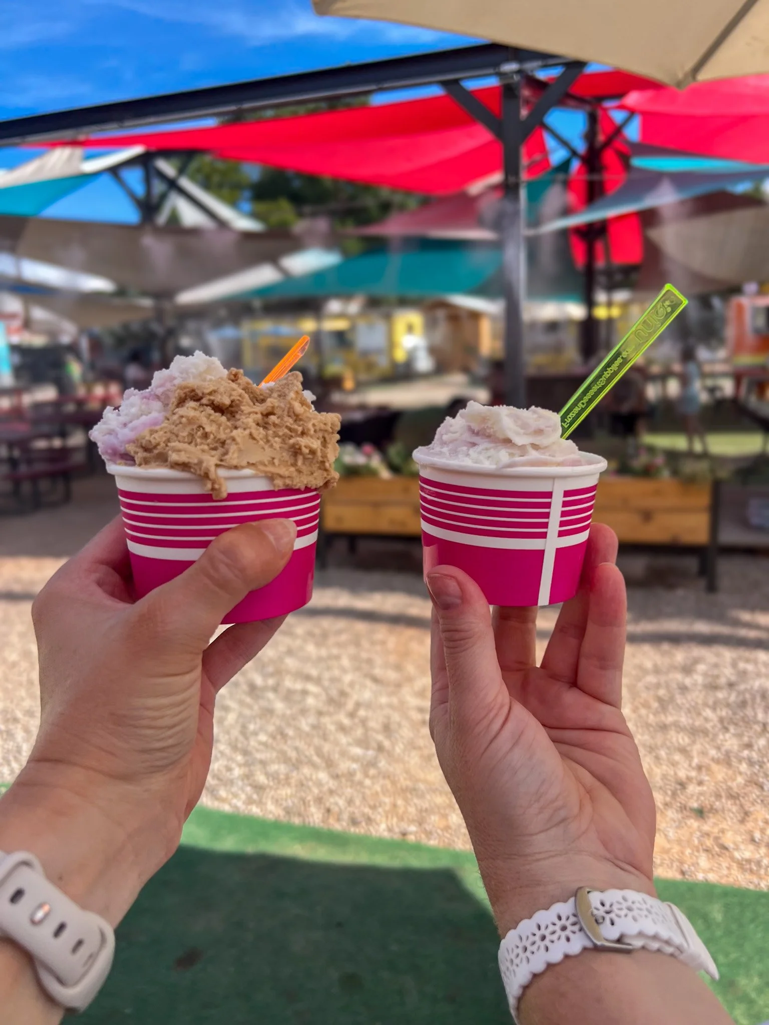 Moab Food Truck Park meal on 24 hours in Moab trip