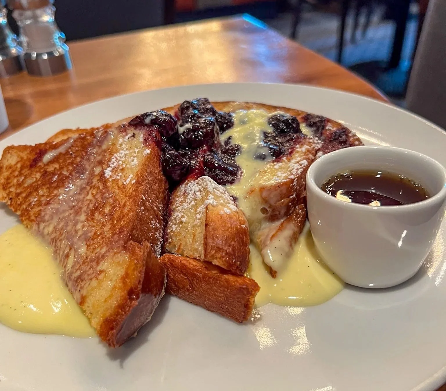 Breakfast French Toast at Bambara Kitchen & Bar inside Kimpton Marlowe Hotel Cambridge