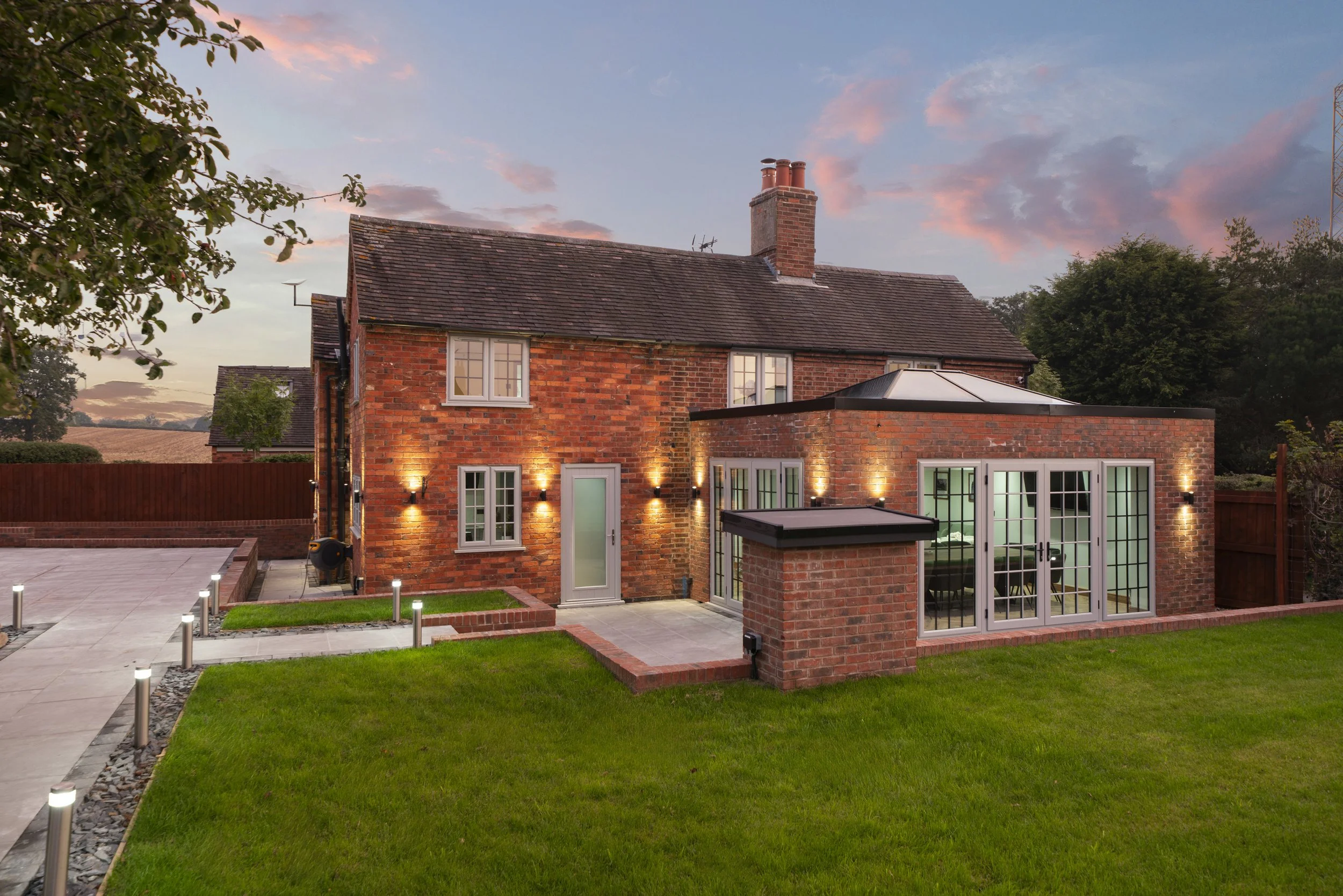 Beautiful garden at Blacksmith Cottage in Staffordshire