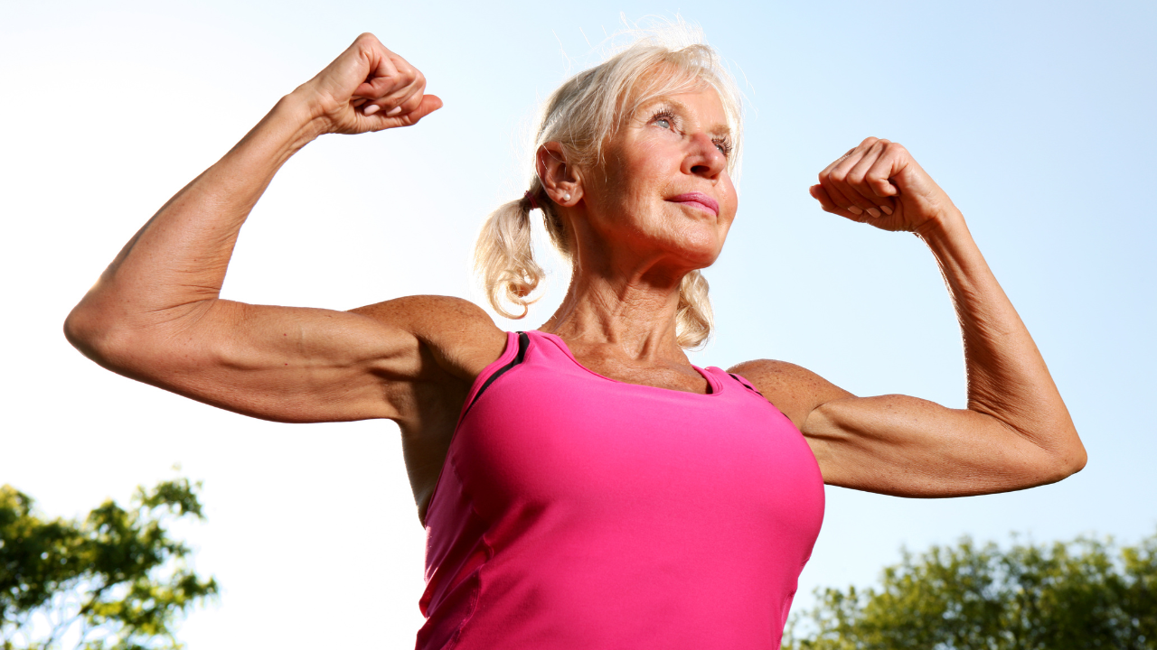 menopausal woman staying healthy and active