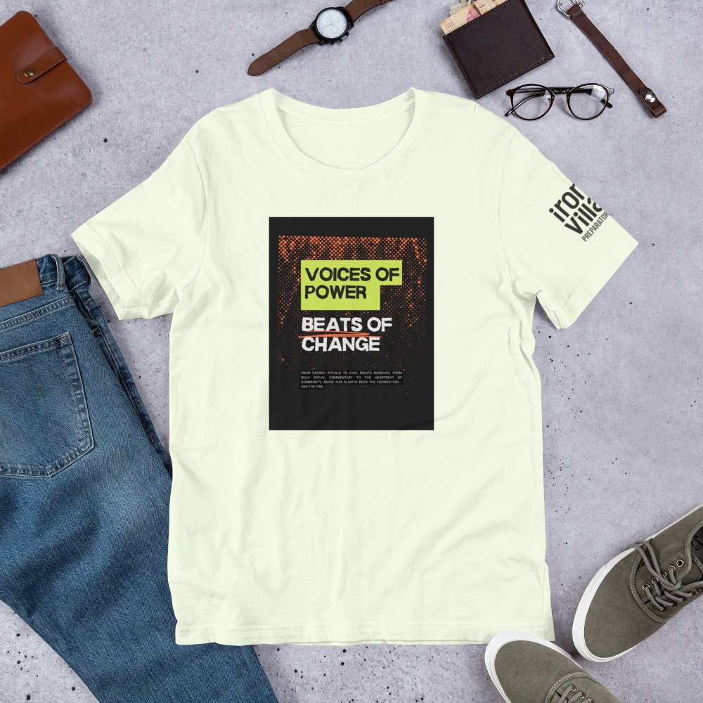 🎶 June is Black Music Month 🎶

And at Iron Village Prep, we&rsquo;re honoring the rhythm that raised us, moved us and made history.

Introducing &quot;Voices of Change&quot;&mdash;our limited edition merch campaign celebrating the power of Black mu