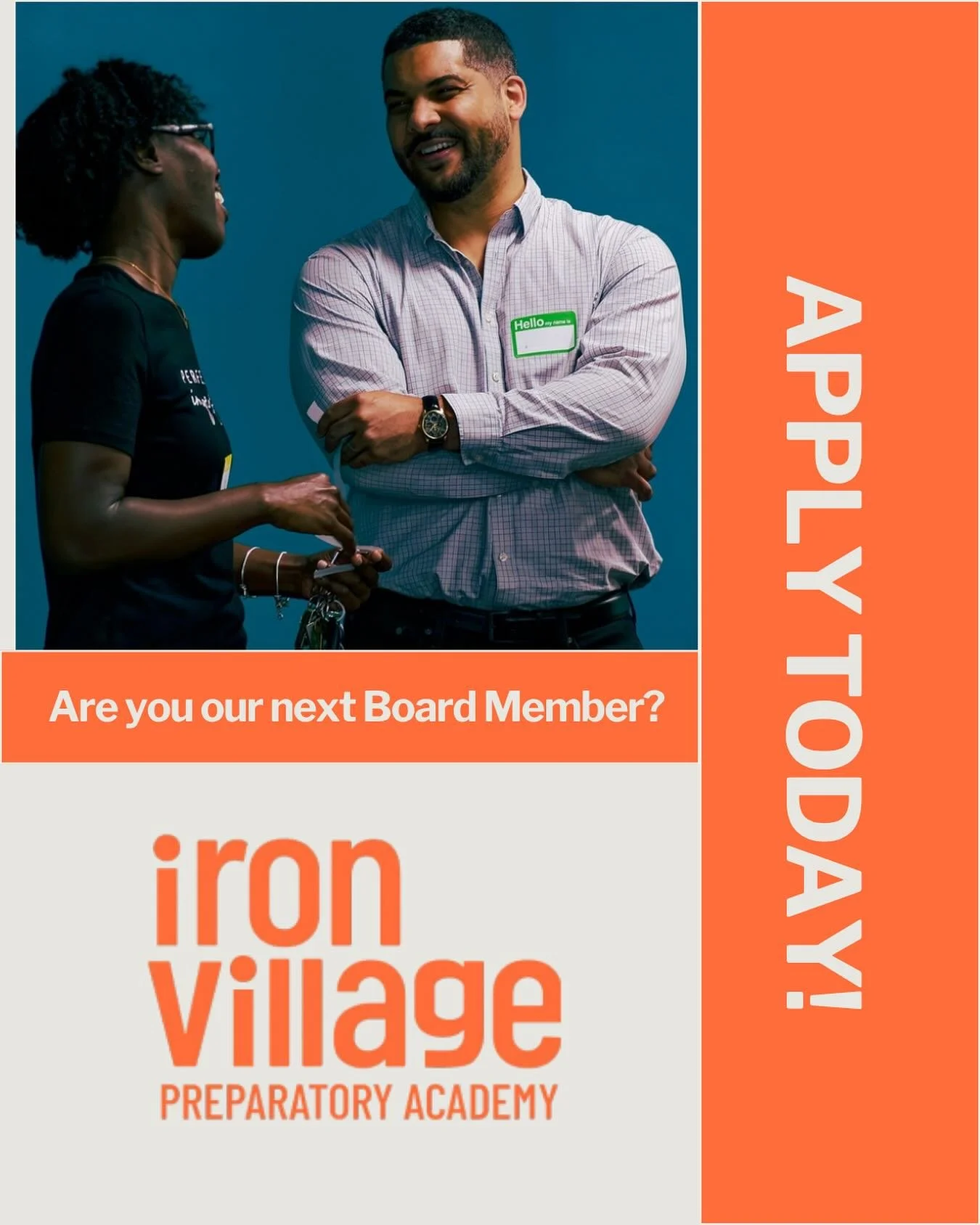 Join the Board at Iron Village Preparatory Academy!
We’re growing — and seeking passionate leaders to help guide our vision and impact.
Open Roles:
• Real Estate – Advise on facilities and future expansion
• Fundraising