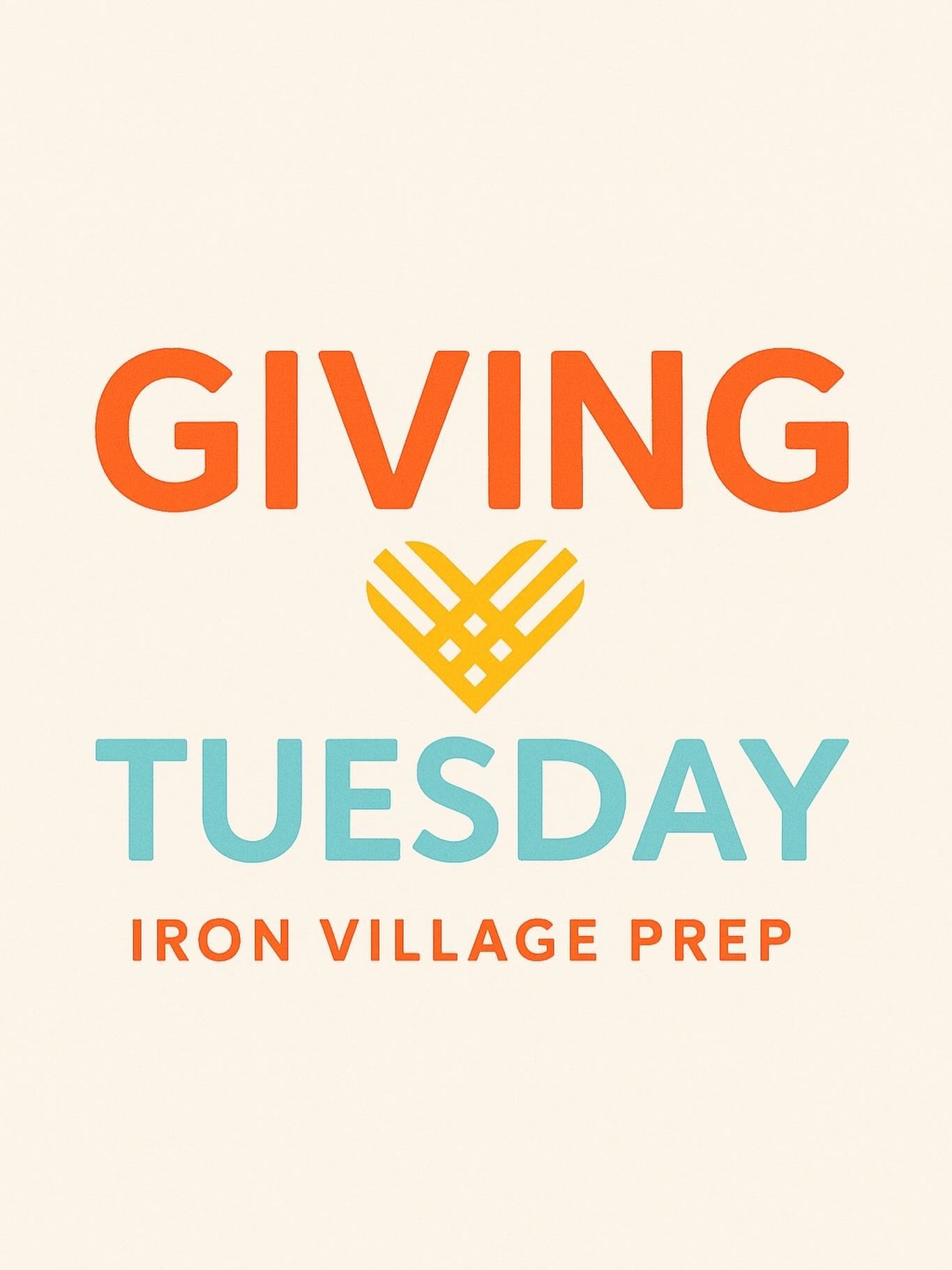 ✨ Giving Tuesday: Support Our Village! ✨
 This year, we&rsquo;re inviting our community to help fuel joy, learning, and brilliance at Iron Village Prep through meaningful in-kind gifts.

📚 Stock Our Library Help us build a diverse, inclusive library