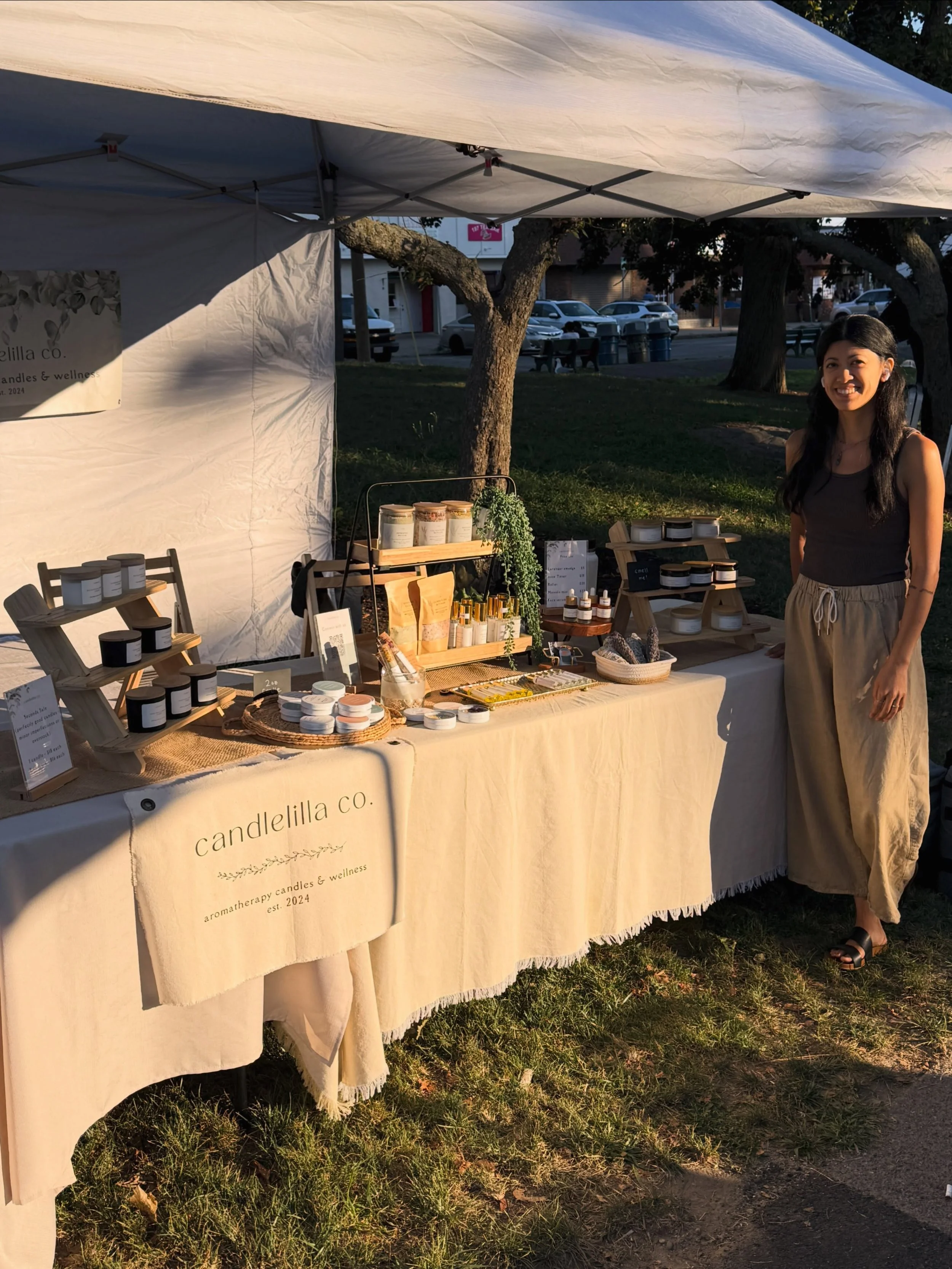 A short summer filled with markets, candle-testing, and spending more time offline. Sammy&rsquo;s been keeping Milo company while he&rsquo;s recovering 💛 

Stay tuned for our fall scent coming next month. ✨
