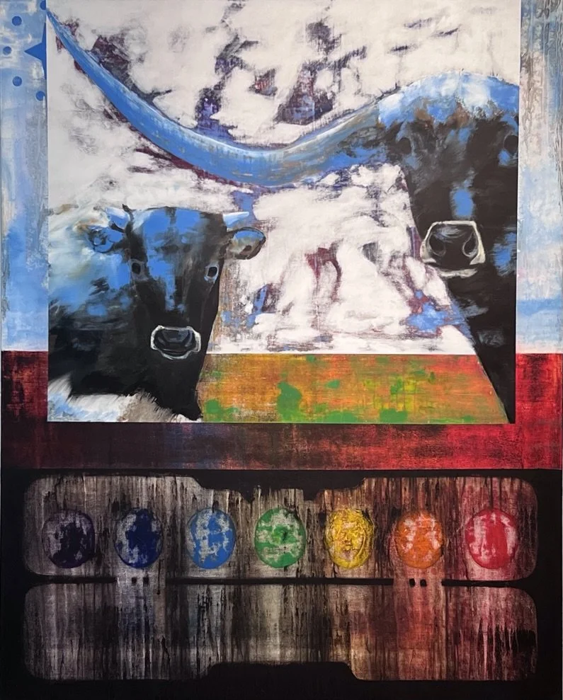 "Deep In The Heart Of Art" Original dimensions 48" x 60"

