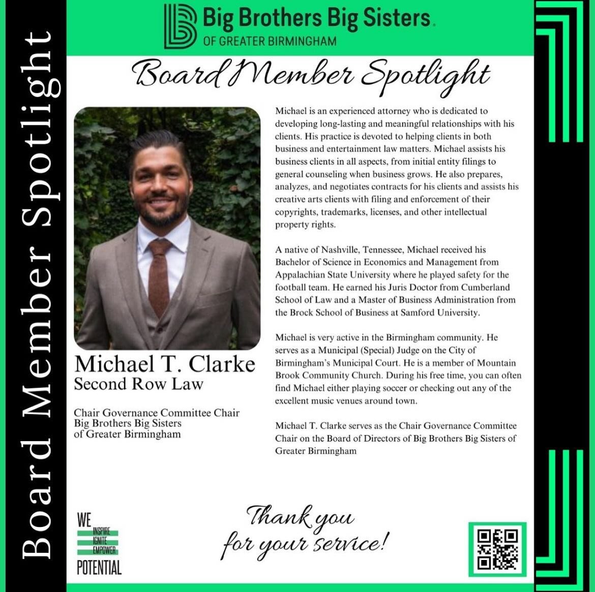 Thankful for the opportunity to serve on the @bbbsbhm Board of Directors.