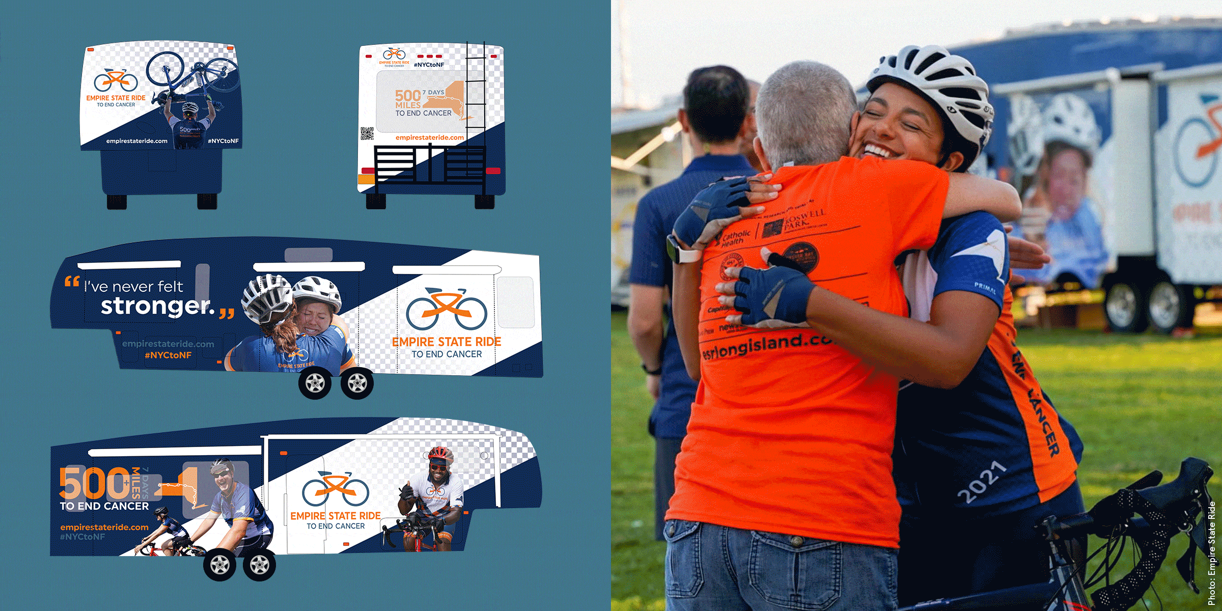 Animation showing all sides of the ESR RV trailer wrap