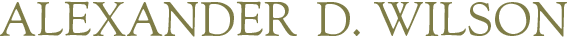ALEXANDER D. WILSON