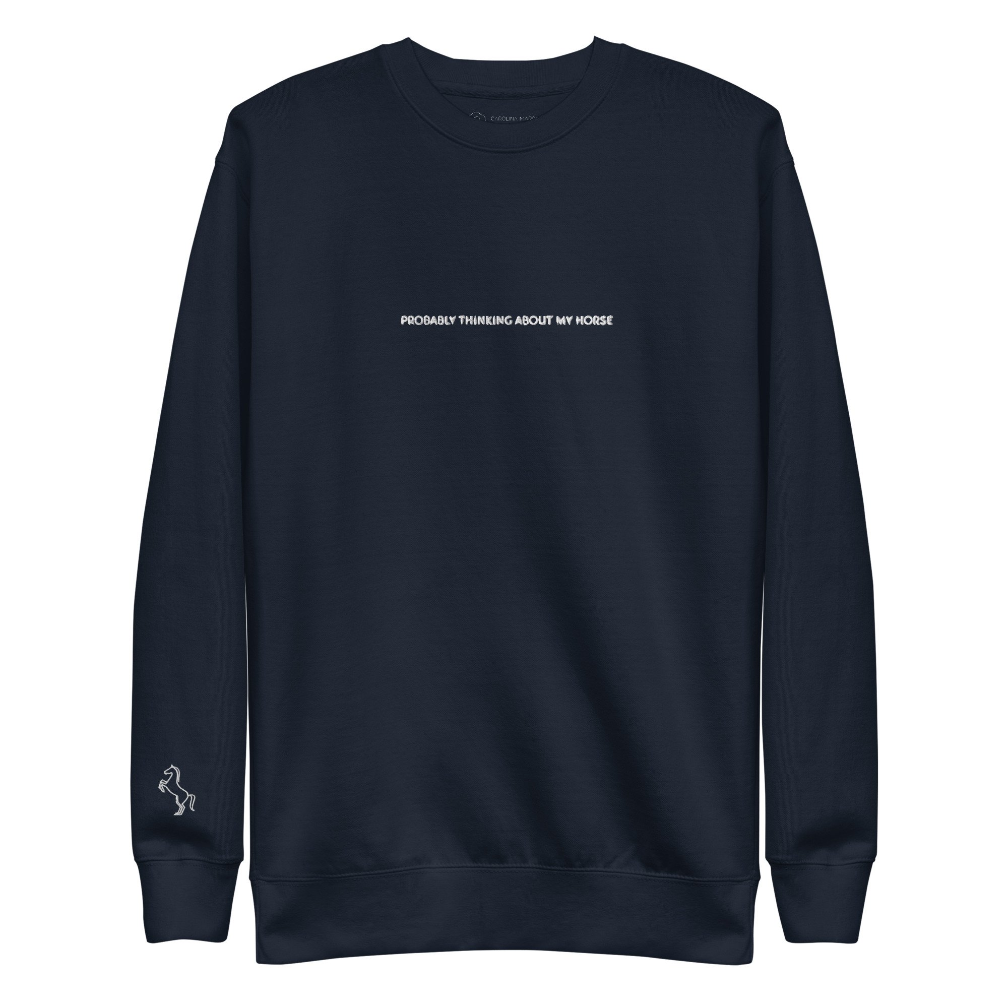 thinking about my horse sweatshirt