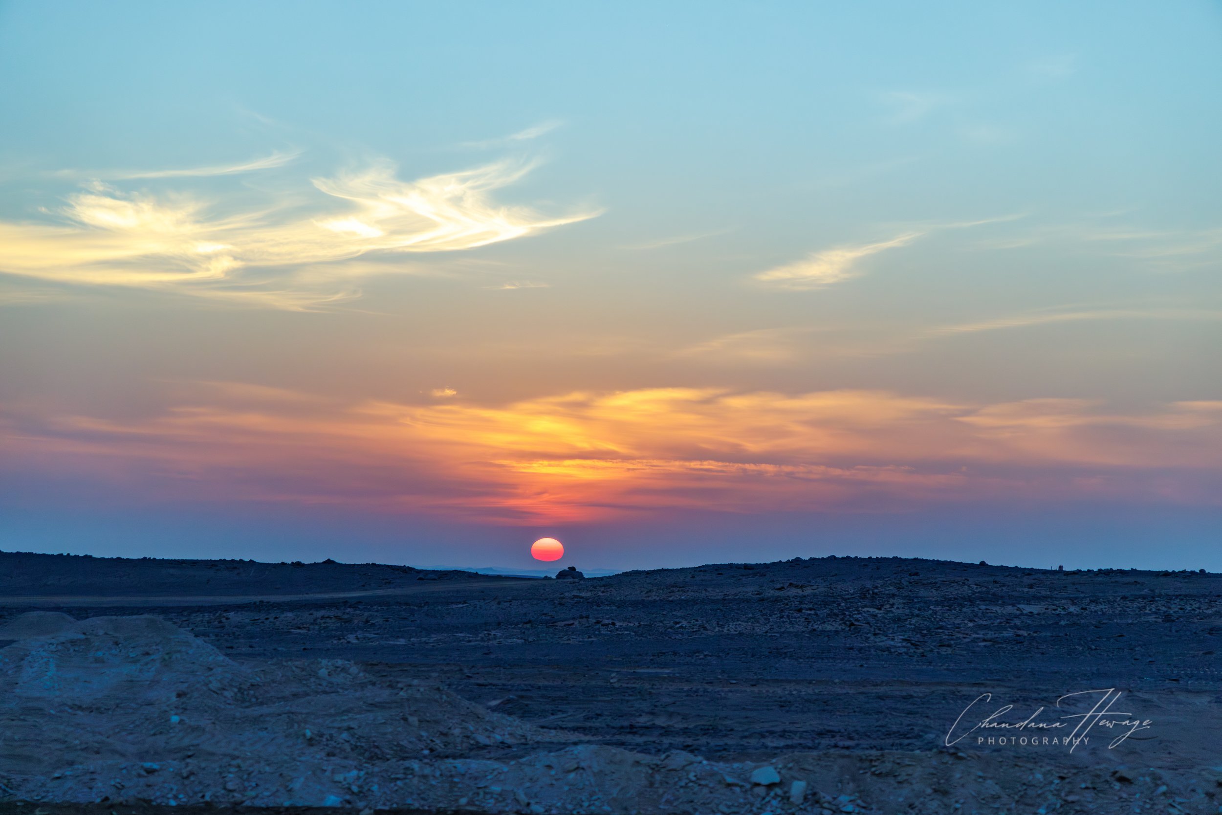 Sunrise over the Nubian Desert