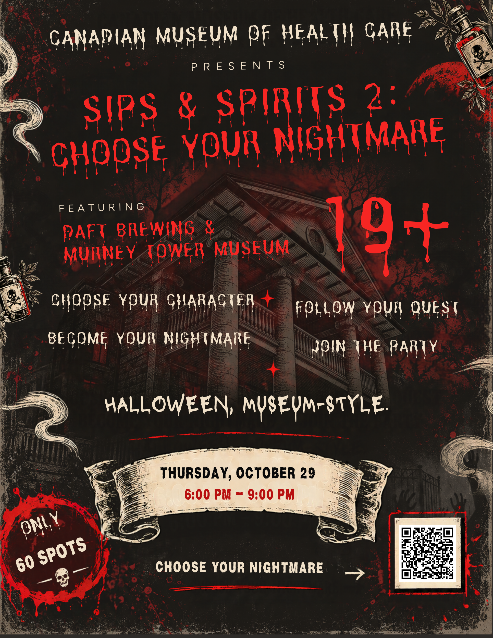 Sips & Spirits 2: Choose Your Nightmare (19+)