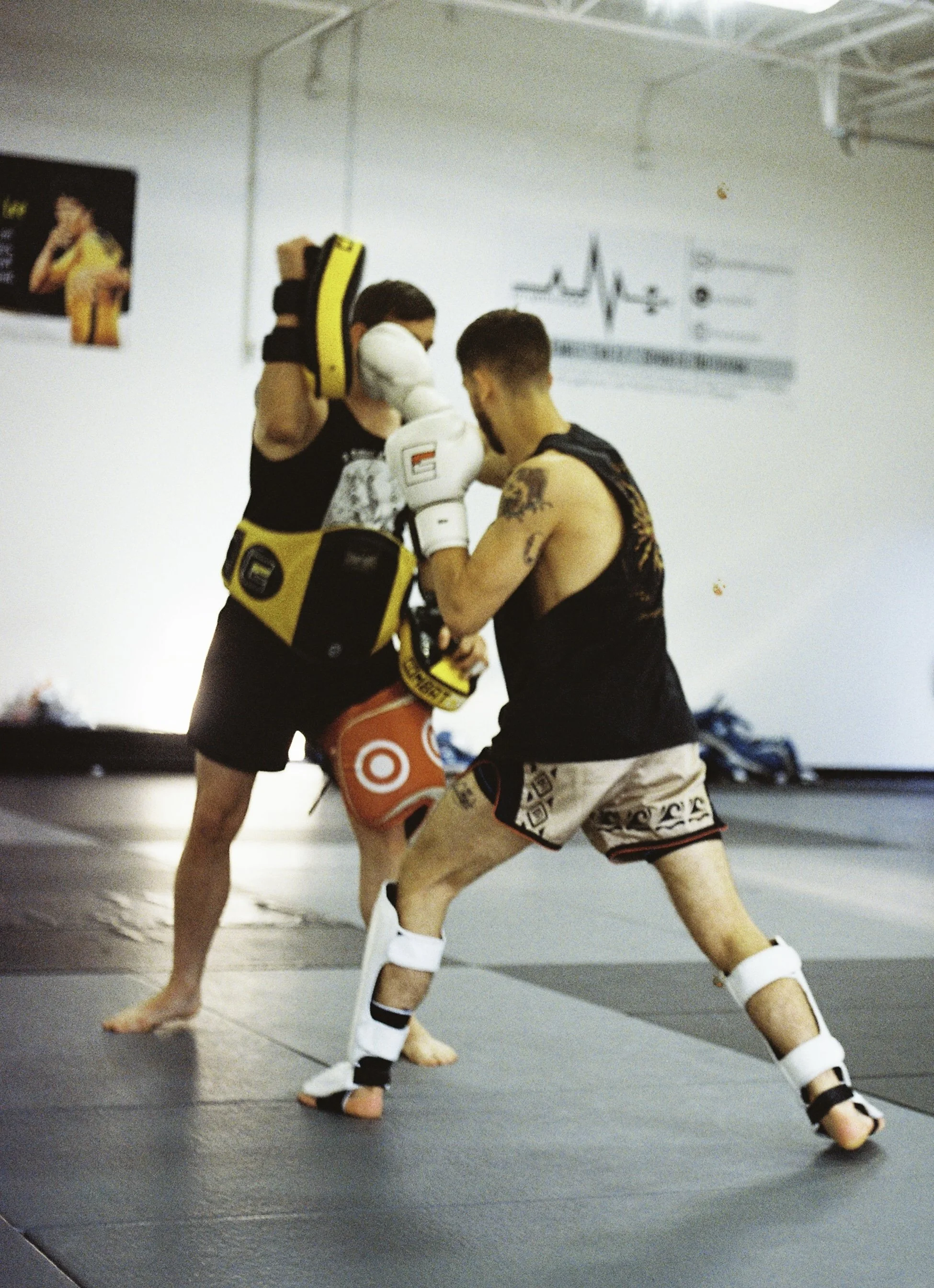 Ben warming up with his Coach Jake Skelly before a Smoker way back when.