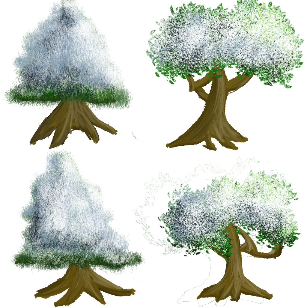 Sprite sheet 3 for 2D levels made with photoshop