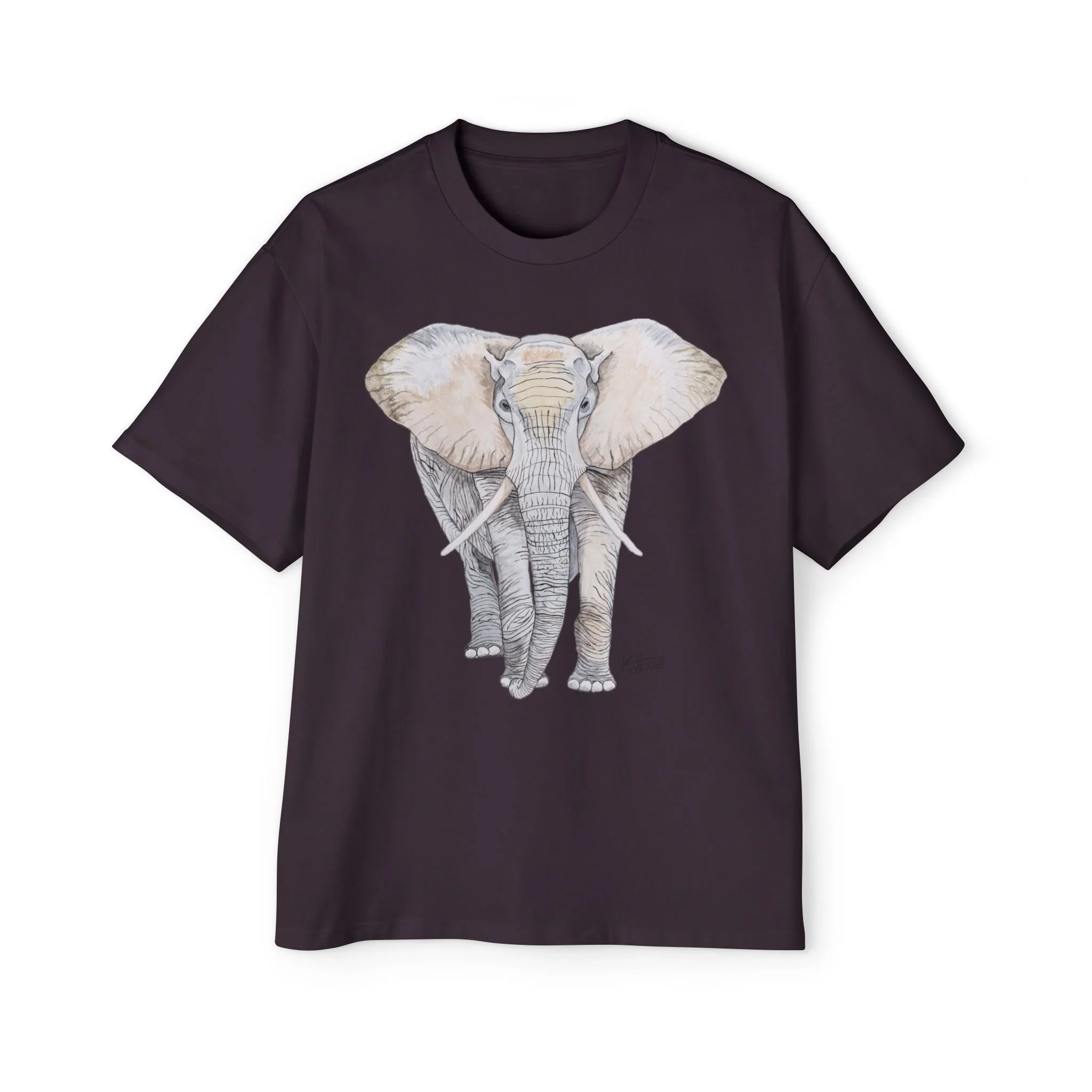 'Archer's Elephant' Premium Heavy Oversized Tee